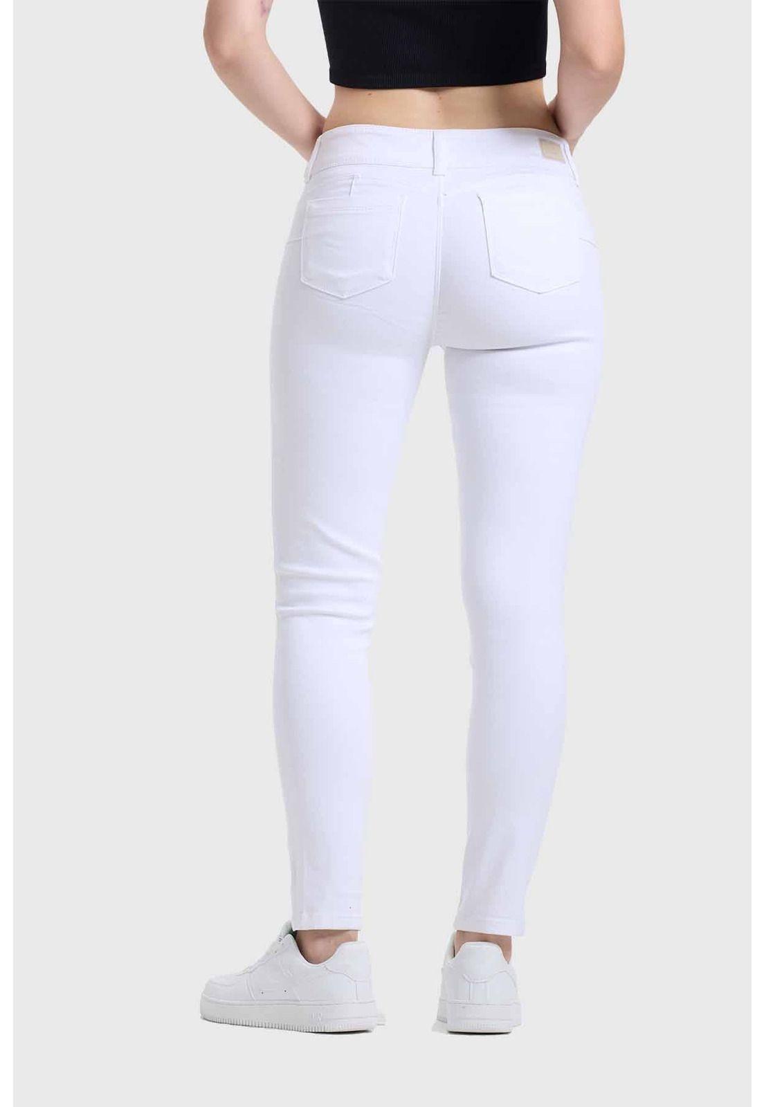 Jeans Mujer Skinny Jenny Push Up Blanco-2