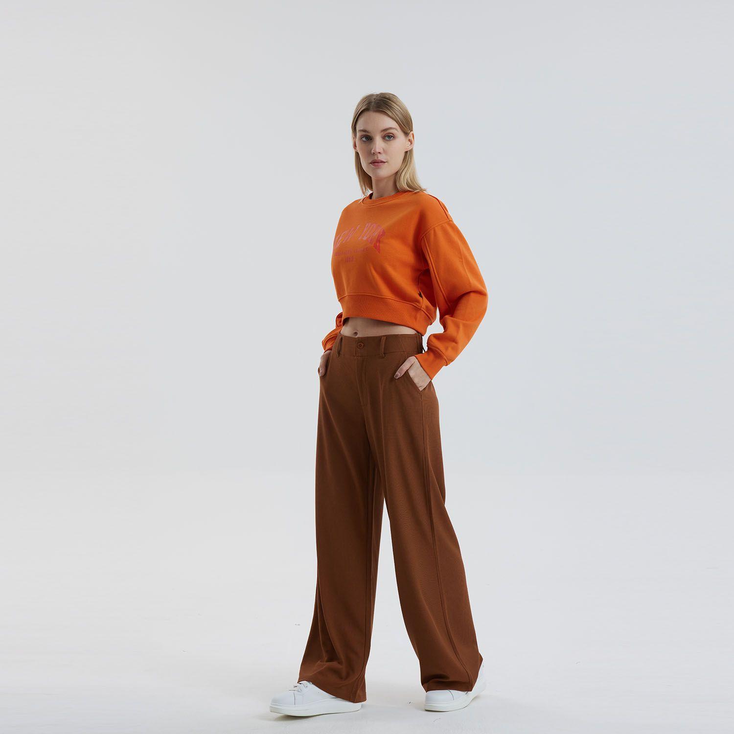 Pantalón Mujer Sastrero Café Fashion´s Park-3