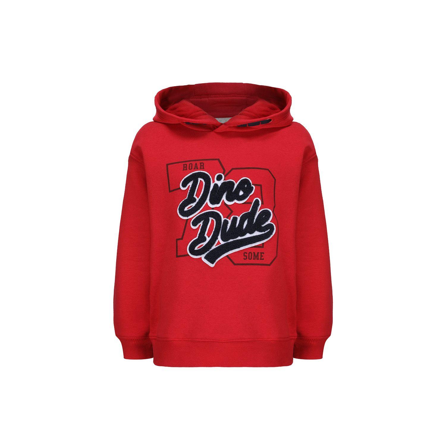 Polerón Niño Oversize Print Rojo-0