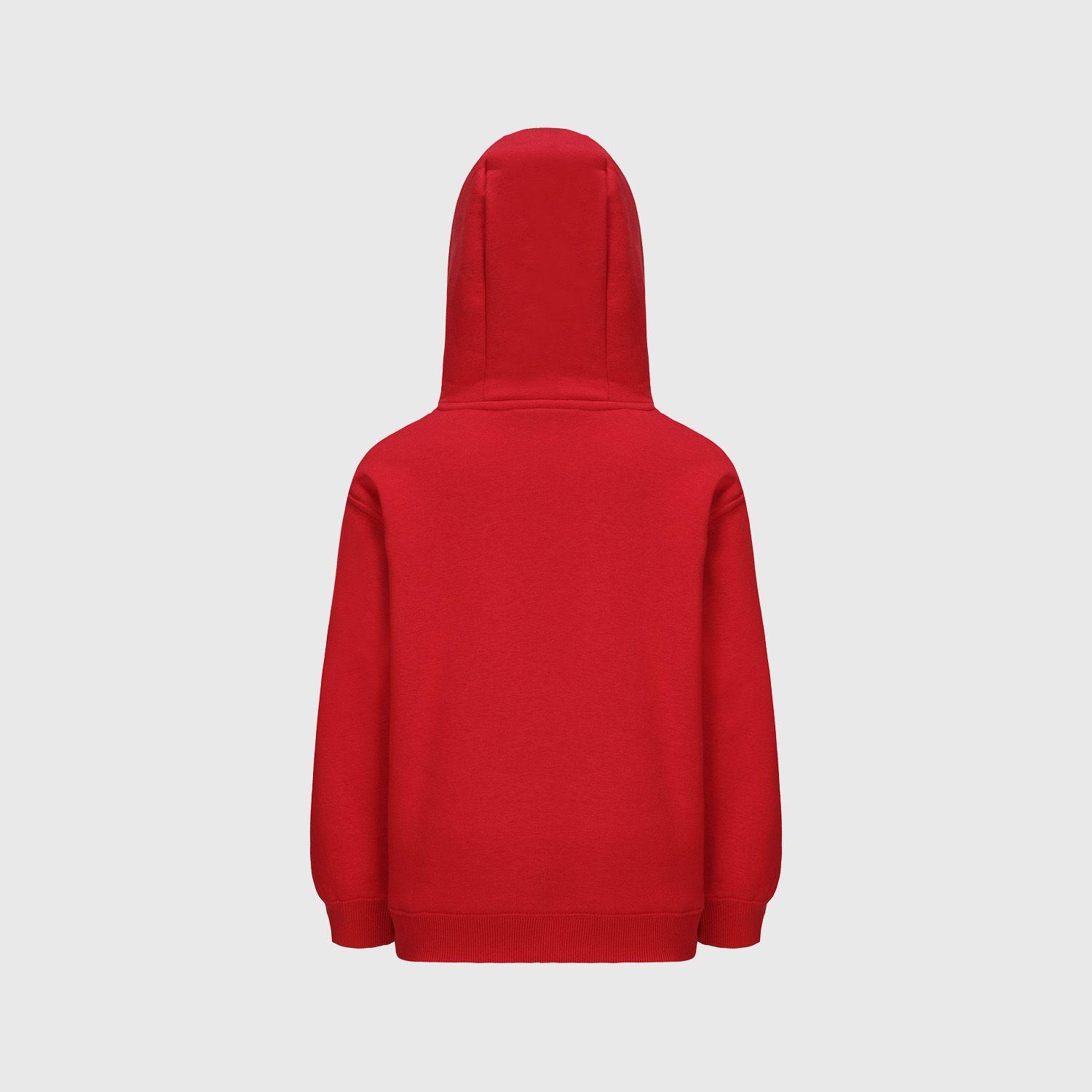 Polerón Niño Oversize Print Rojo-2