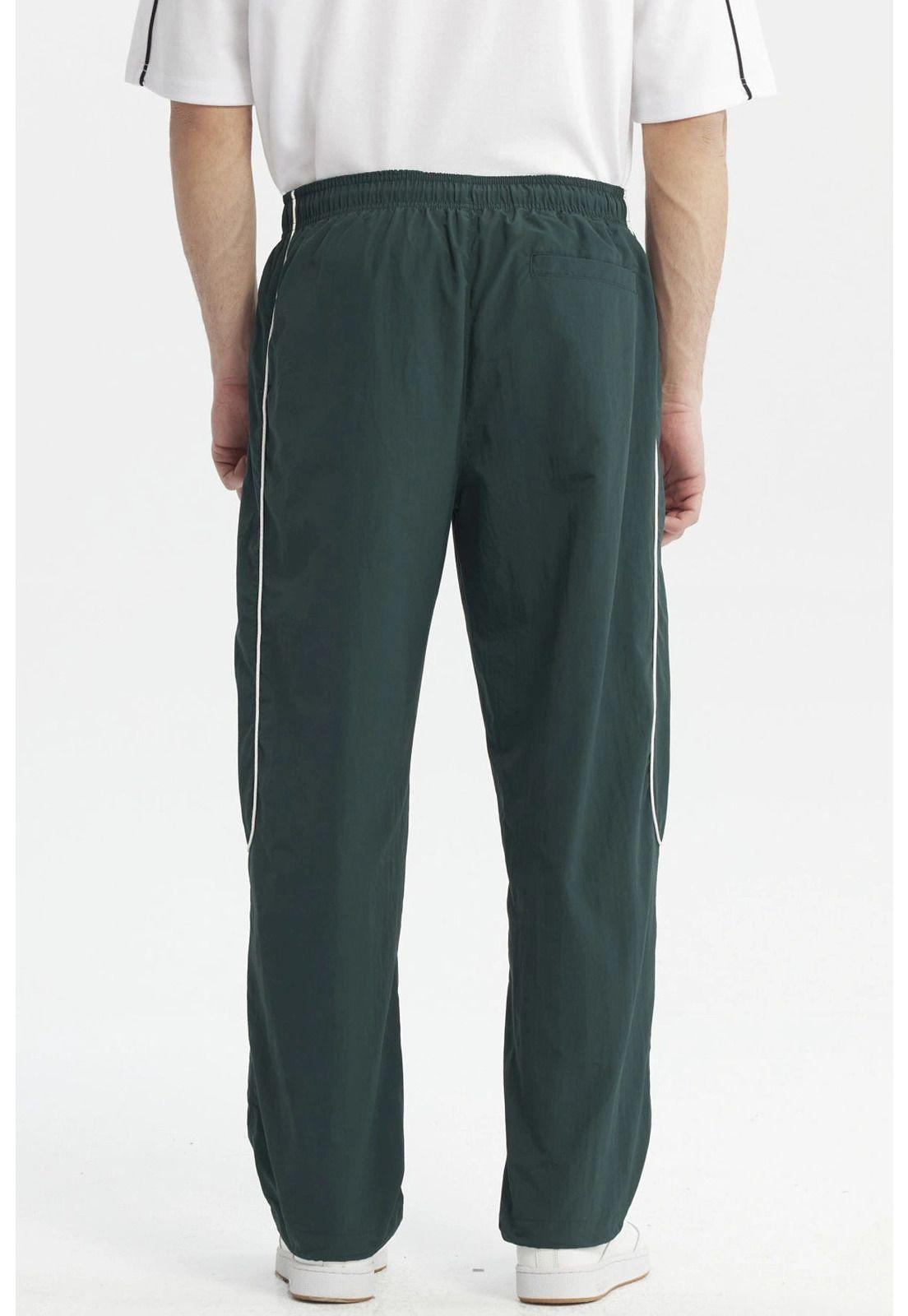 Pantalón Buzo Hombre Calce Recto Verde Militar - ll-2