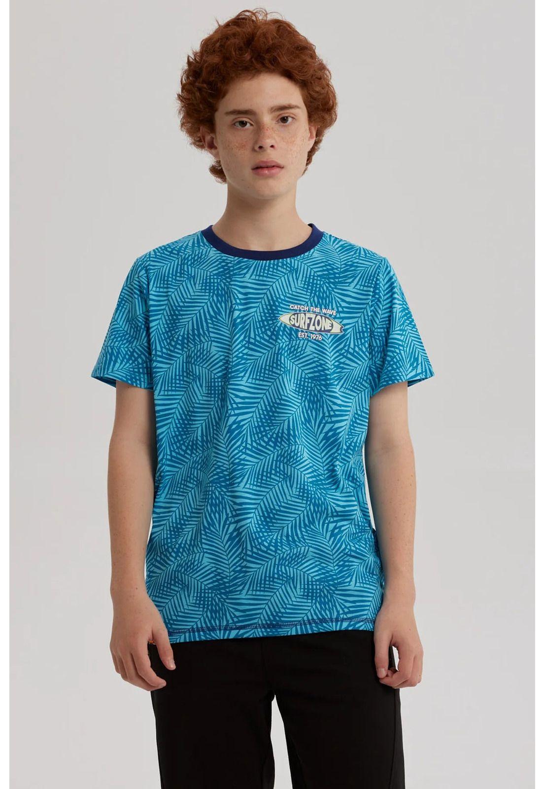 Polera Niño Full Print Y Estampado Menta-0