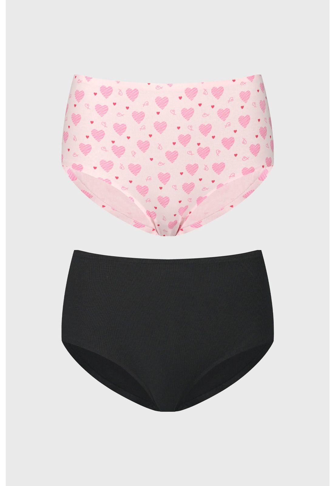 Calzón Mujer Bipack Pantaleta Tiro Alto Palo Rosa-0