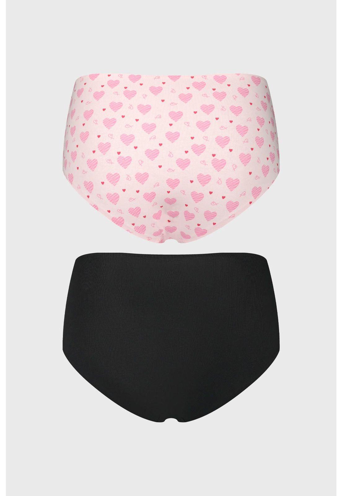 Calzón Mujer Bipack Pantaleta Tiro Alto Palo Rosa-1