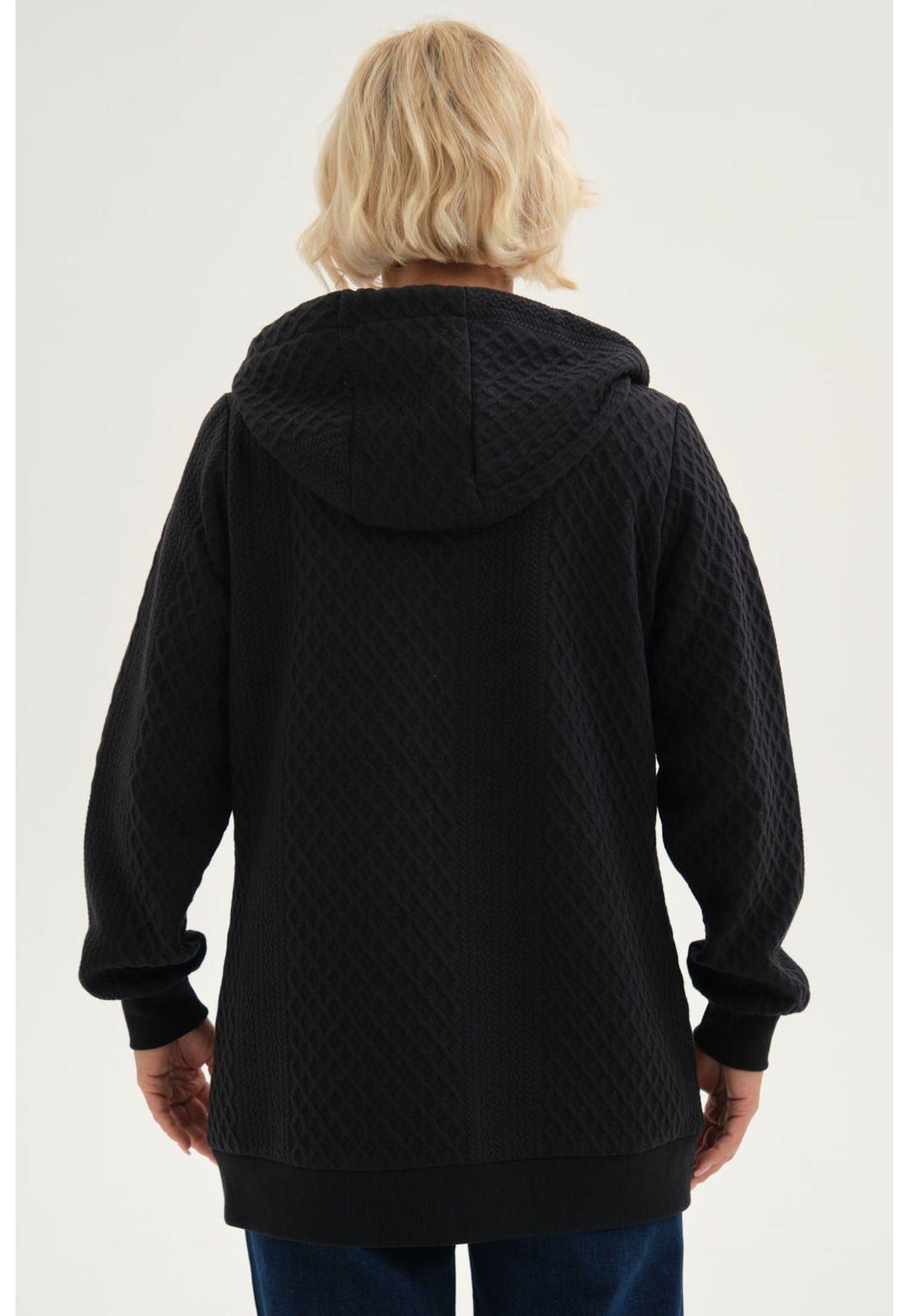 Polerón Mujer Con Cierre Negro-2