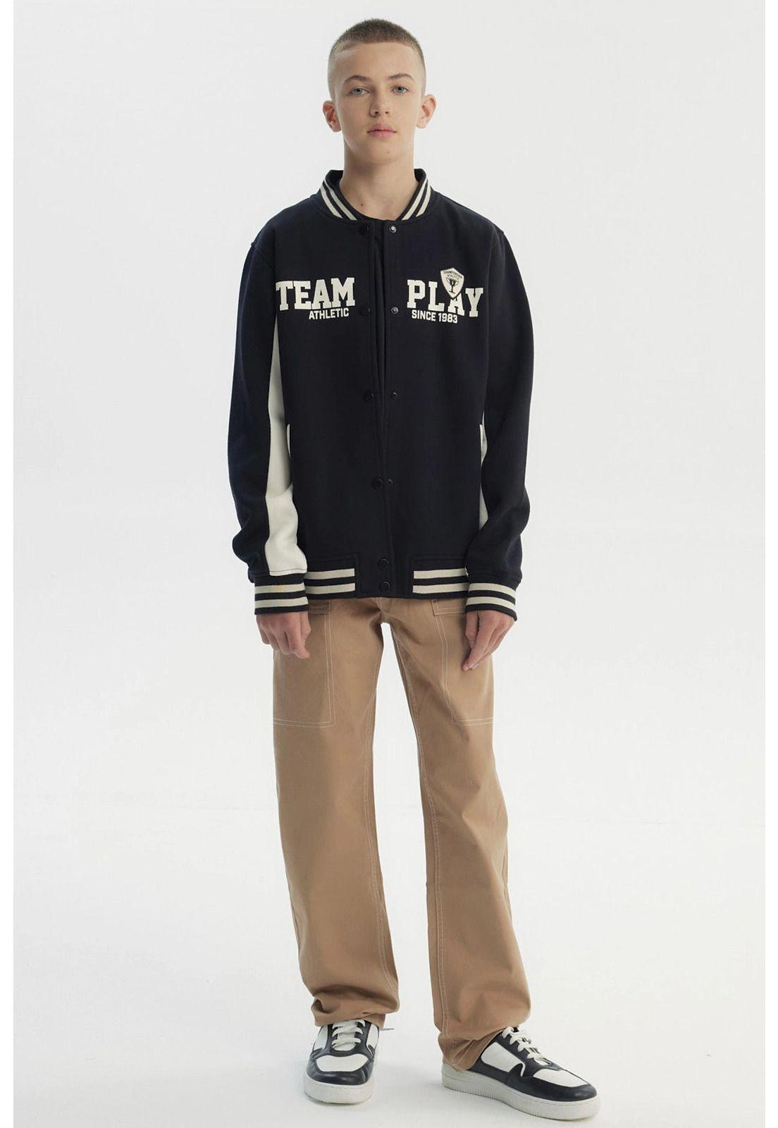 Chaqueta Niño Slim Negro - ll-3