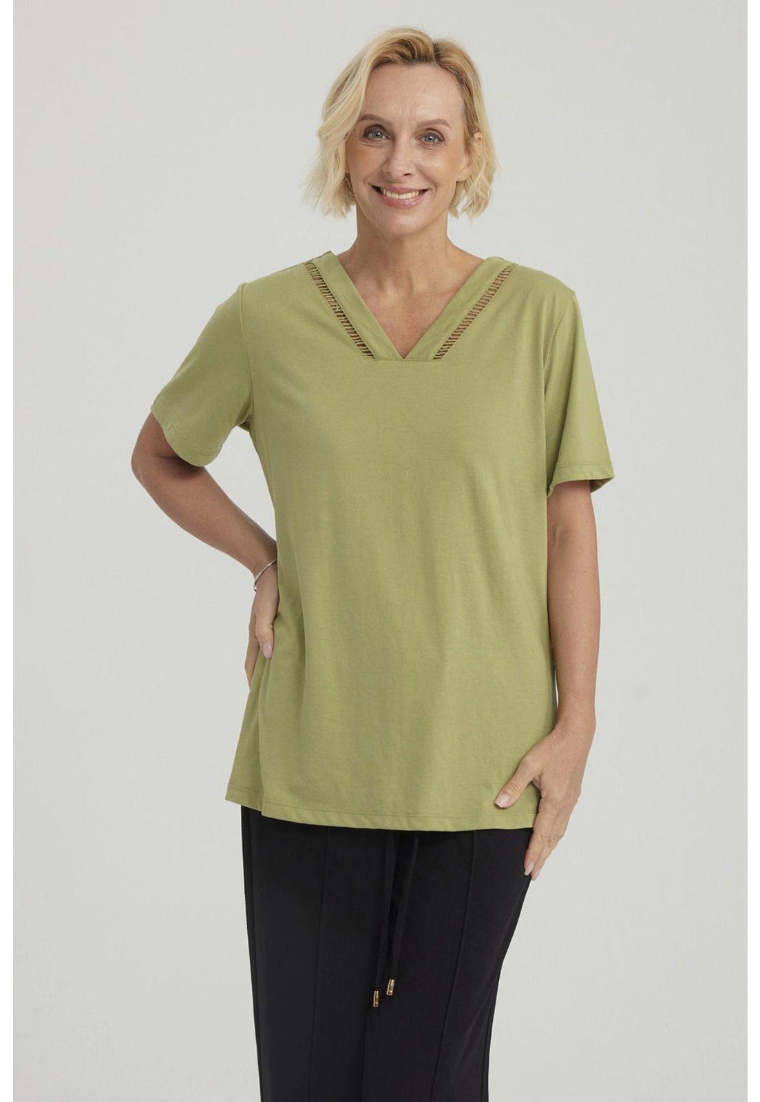 Polera Mujer Lisa Verde Claro-4