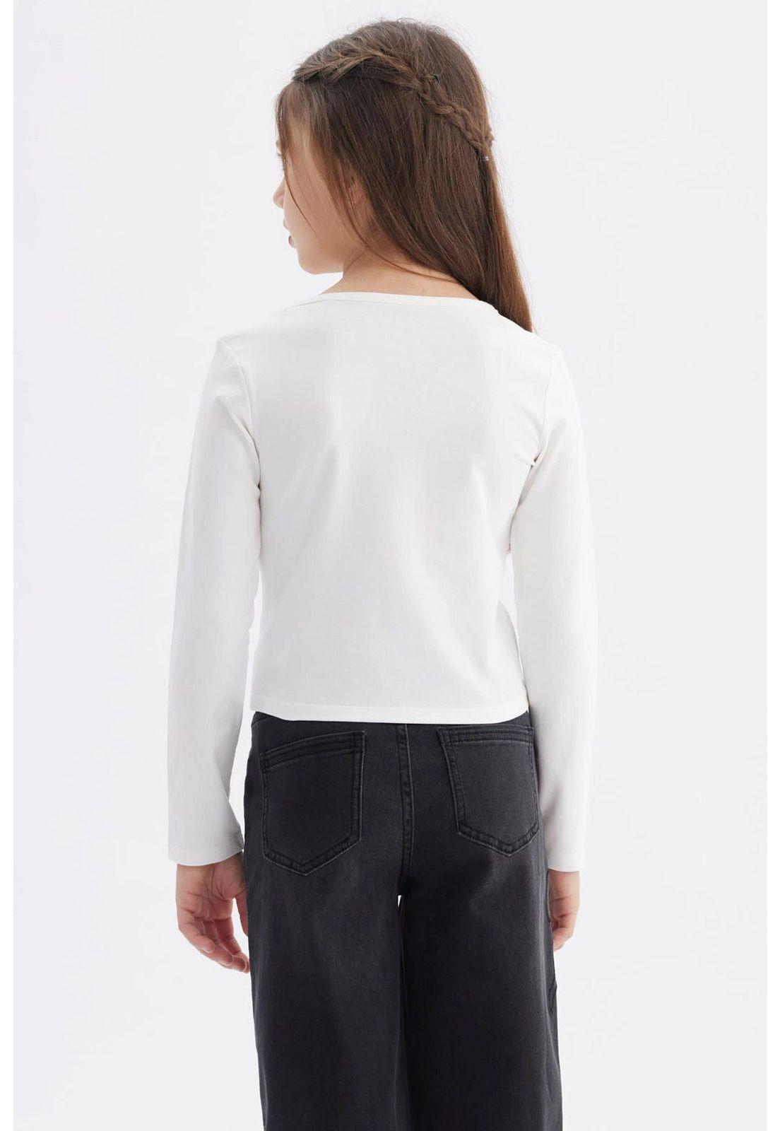 Polera Niña Teen Print Crudo-2