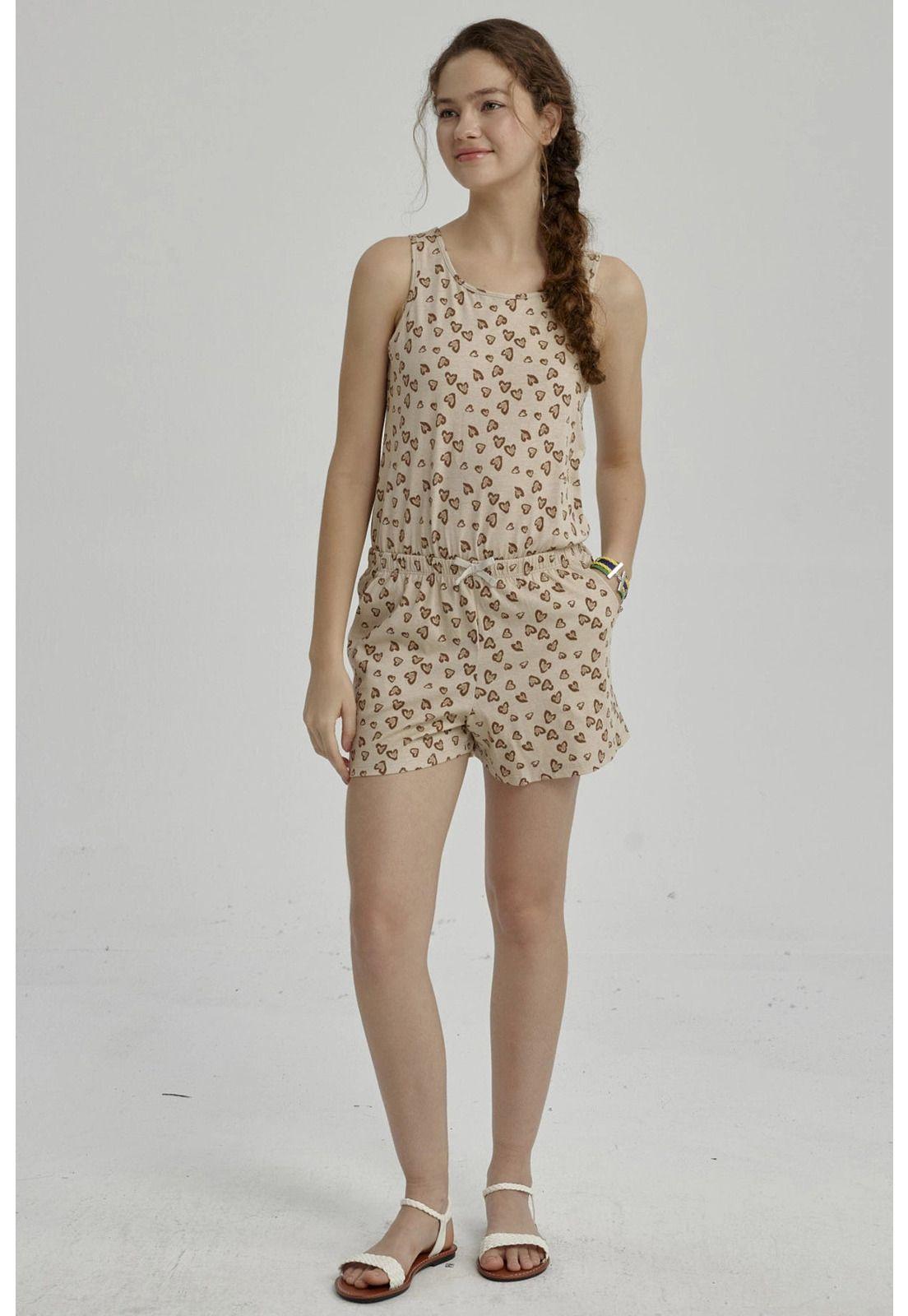 Enteritos Niña Teen Básico Beige-1