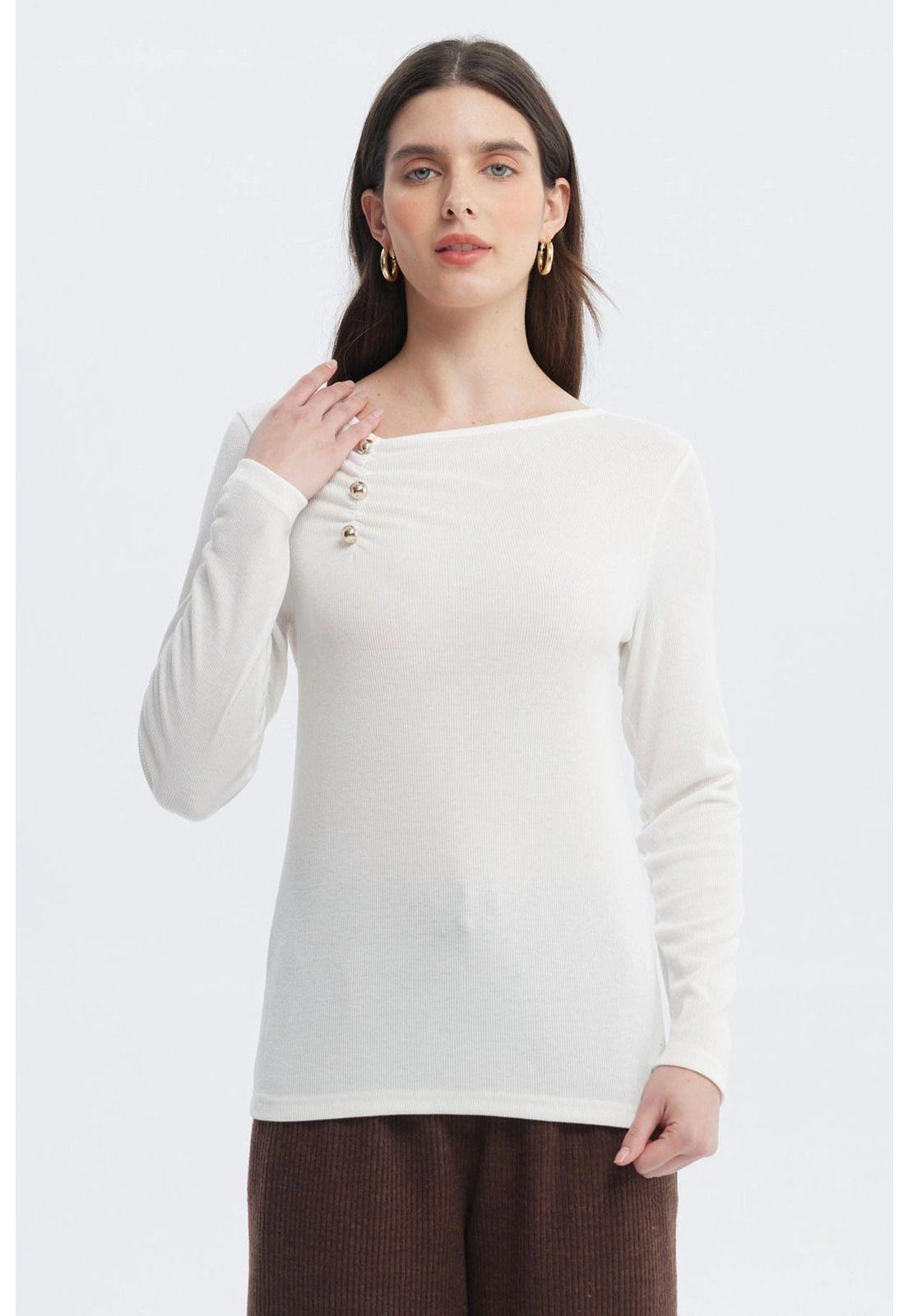 Polera Mujer Nueva Crudo-0