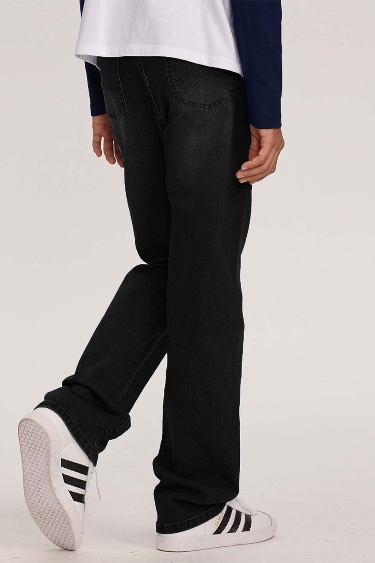 Jeans Niño Básico Negro-2