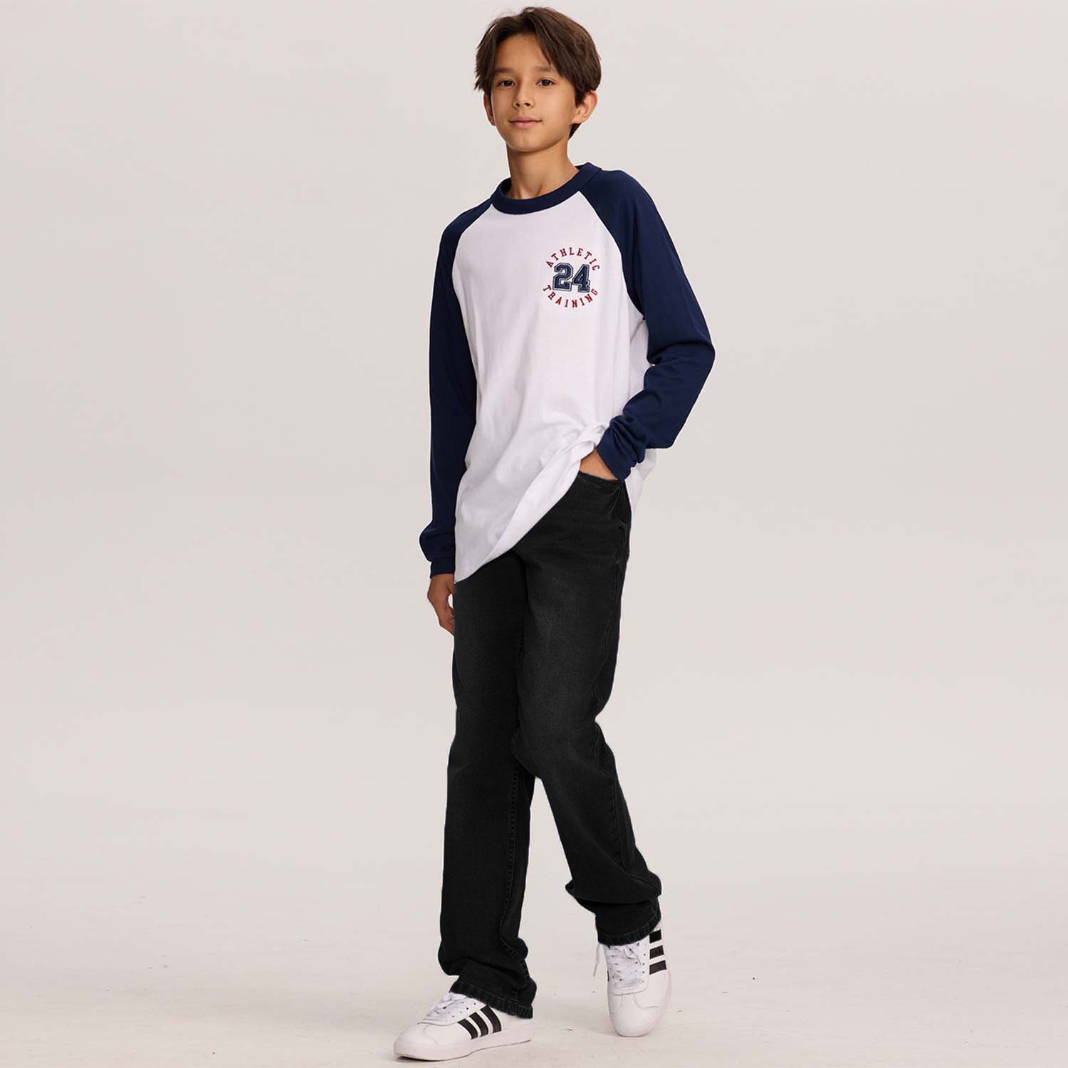 Jeans Niño Básico Negro-3