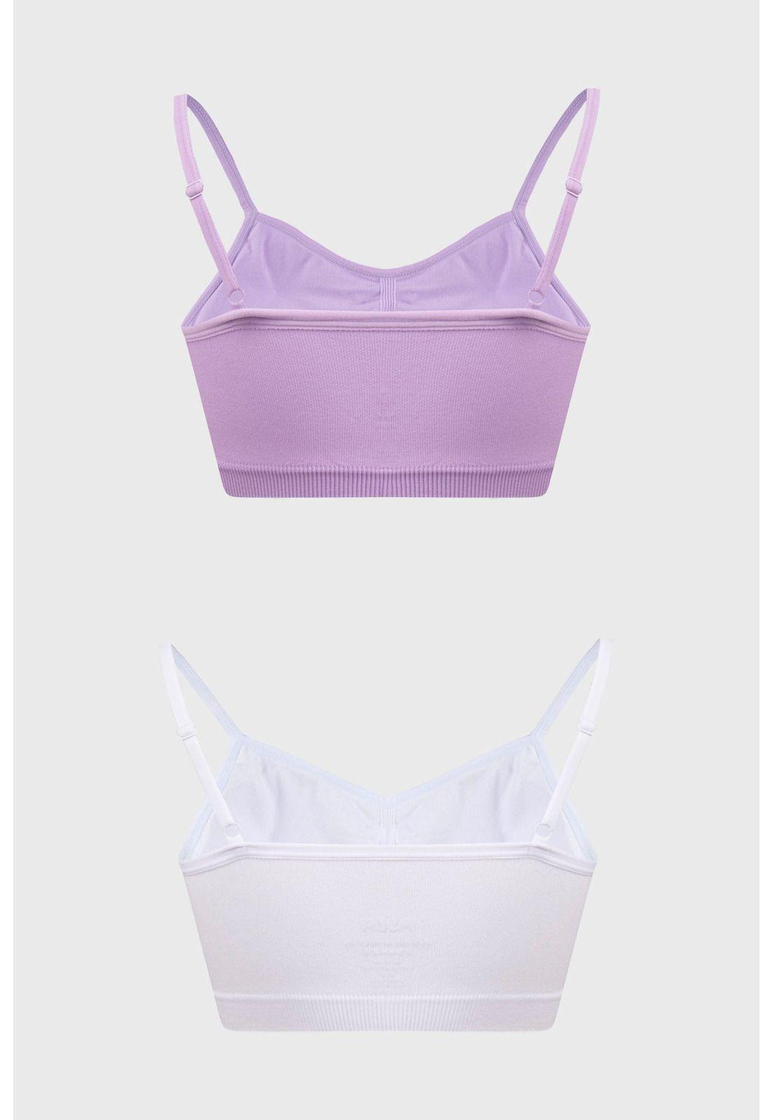 Sostén Mujer Teens Liso Lila-1