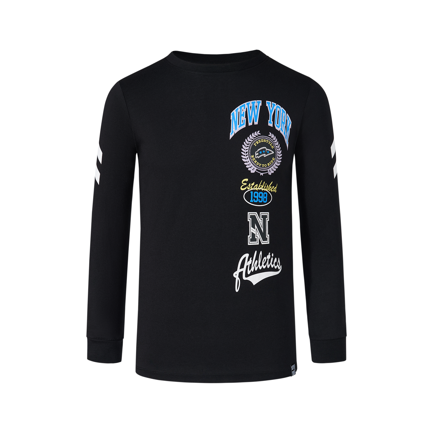 Polera Niño Con Print Negro Fashion's Park-0