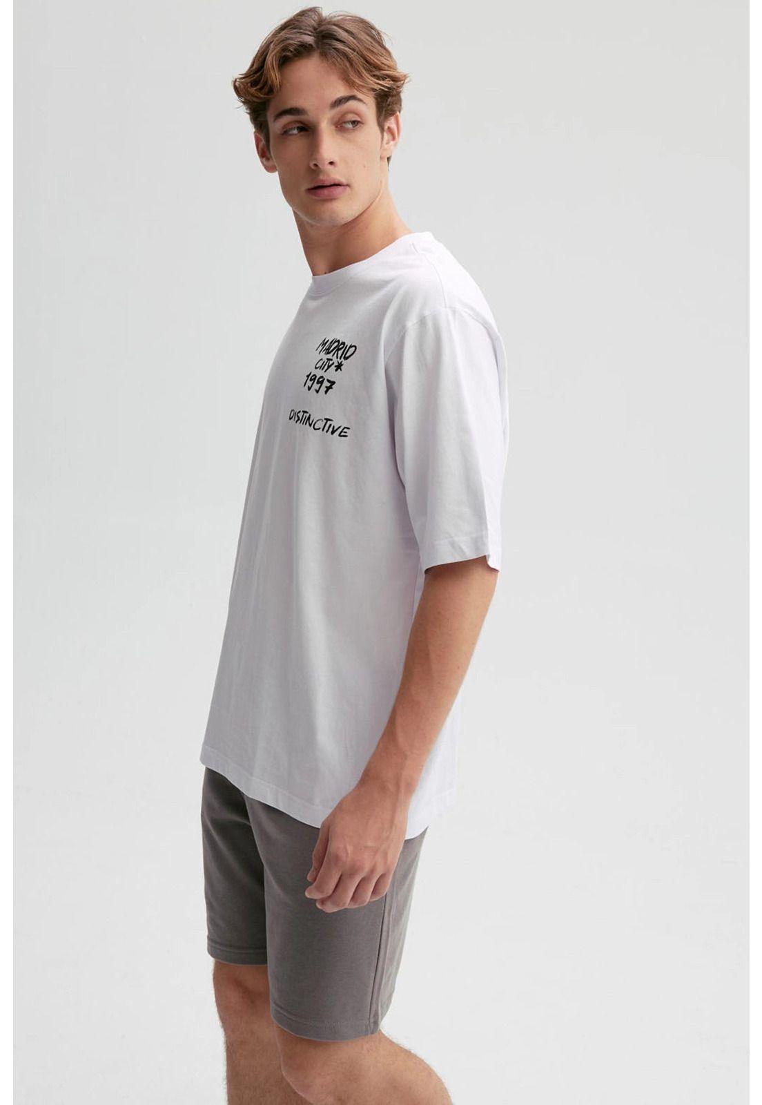 Polera Hombre Graffiti City Blanco-2