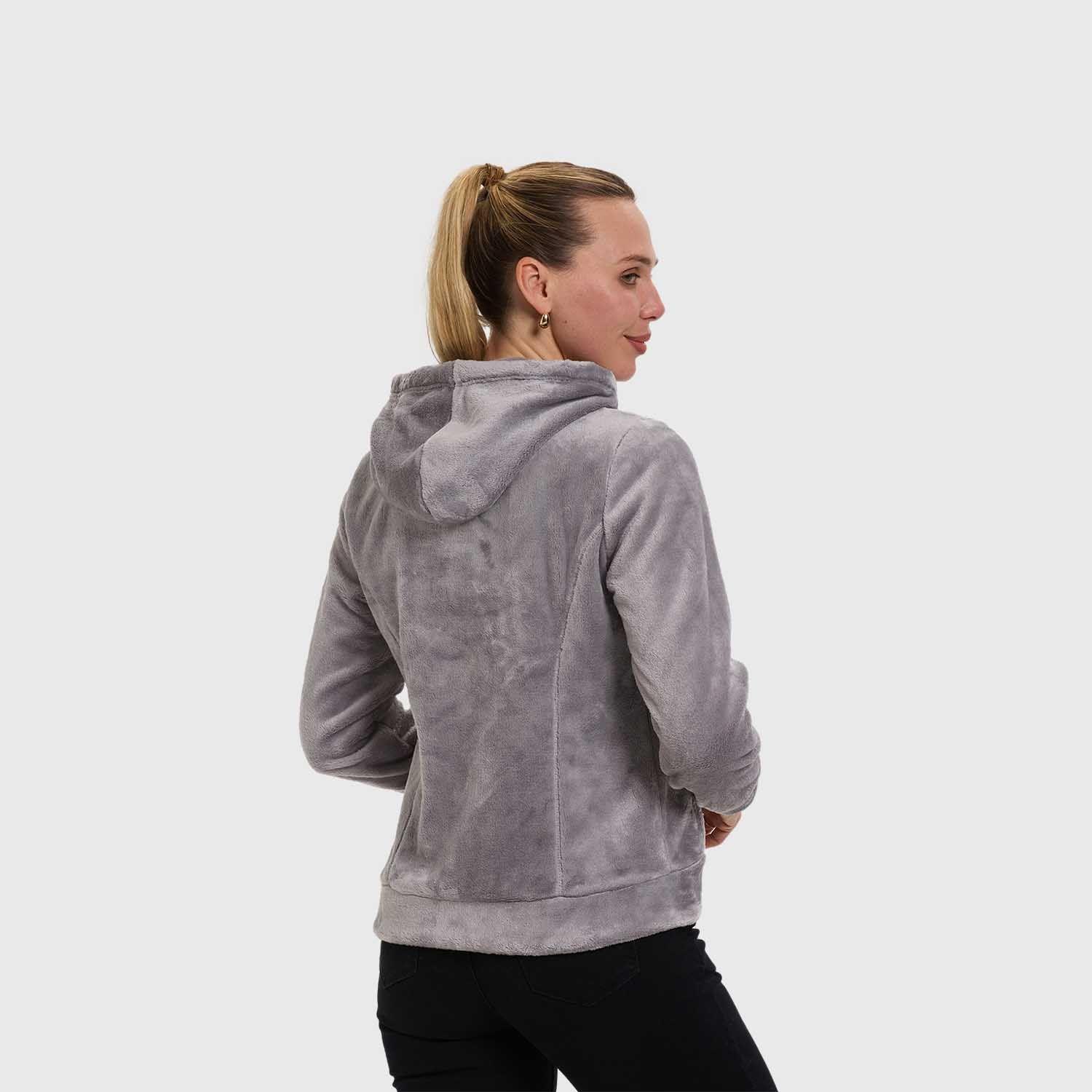 Polar Mujer Full Zipper Entallado Gris Fashion's Park-2