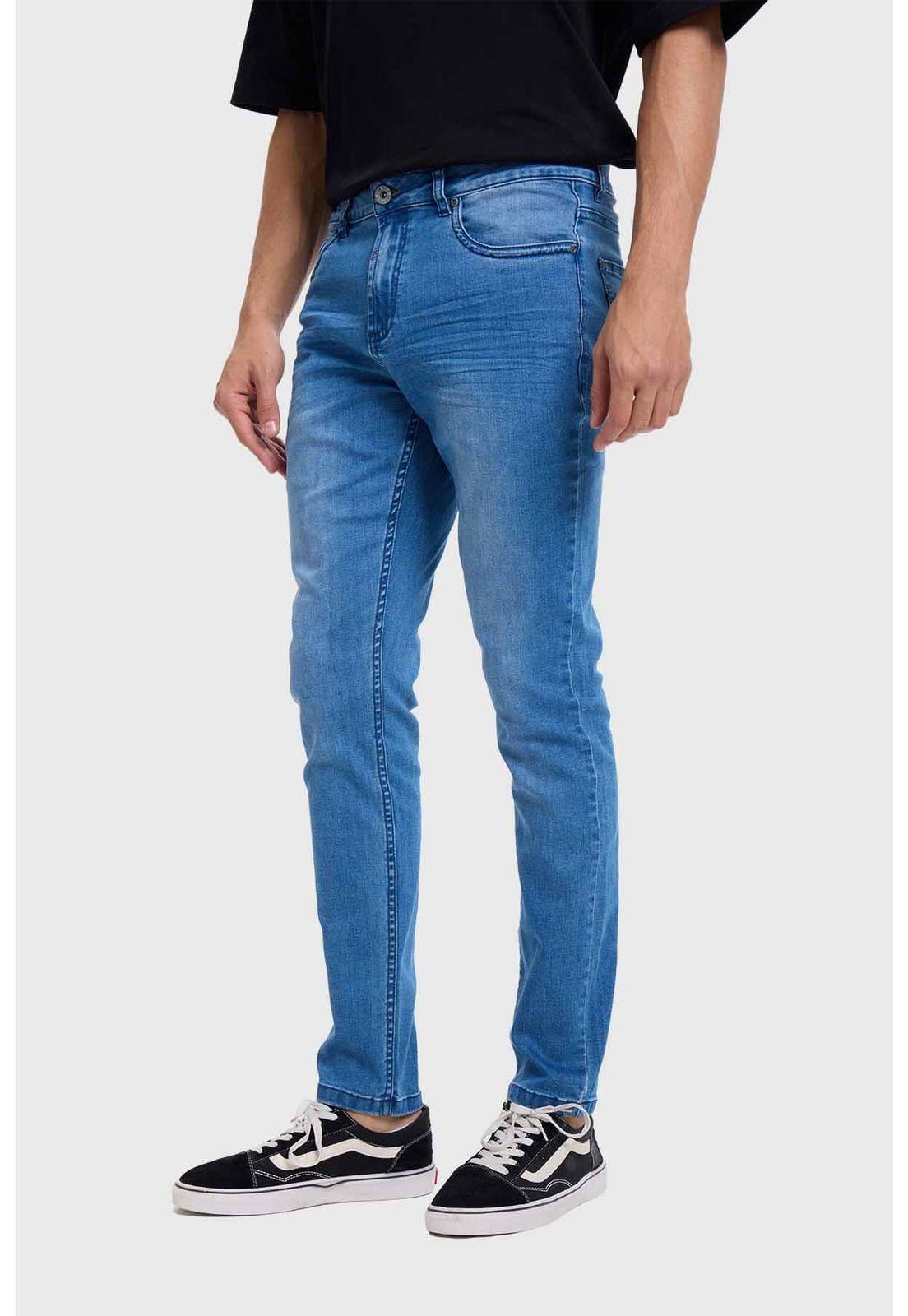 Jeans Hombre Skinny Azul - ll-1