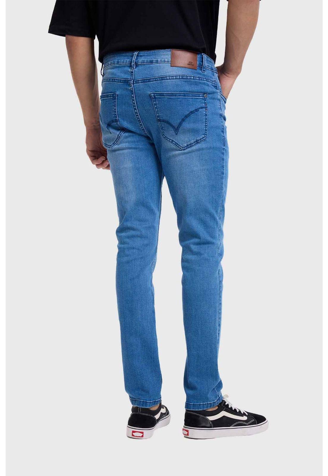 Jeans Hombre Skinny Azul - ll-2