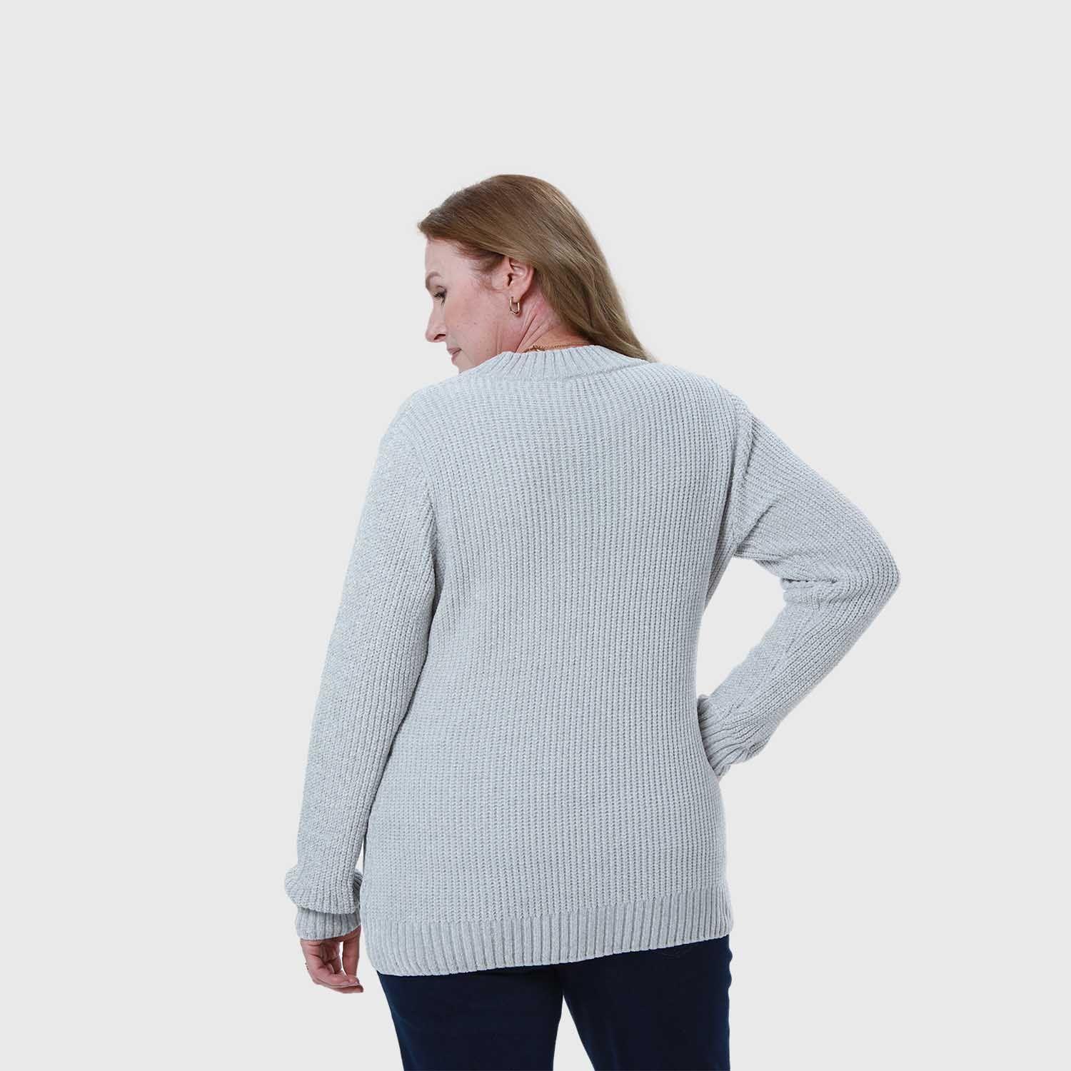 Sweater Mujer Tejido Gris Fashion's Park-2