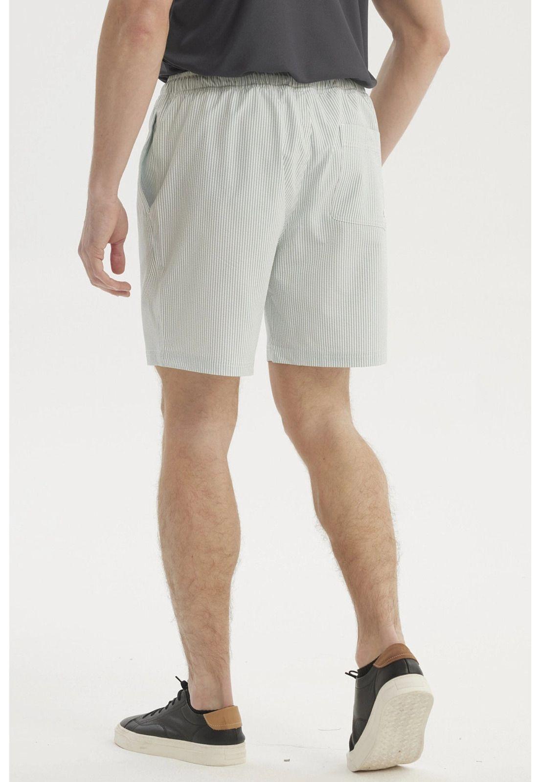 Short de Baño Hombre Liso Verde Claro-2