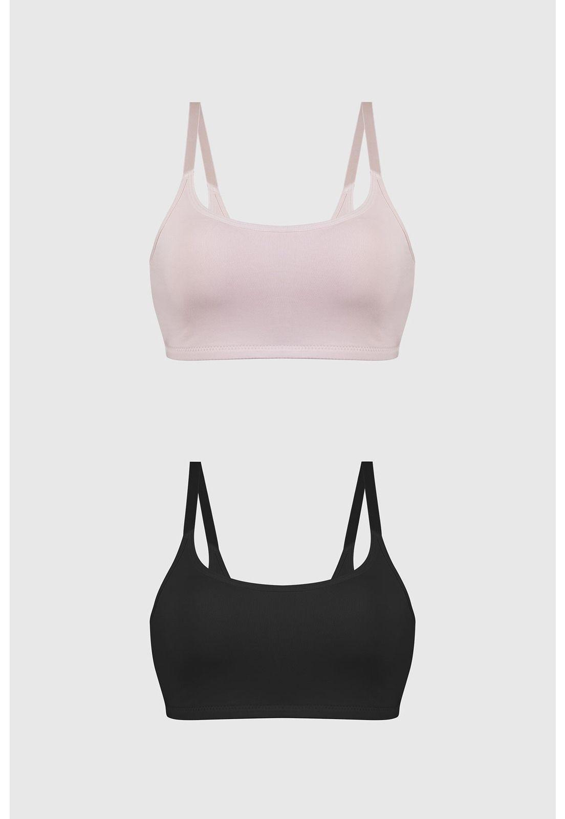 Sostén Mujer Peto Liso Palo Rosa-0