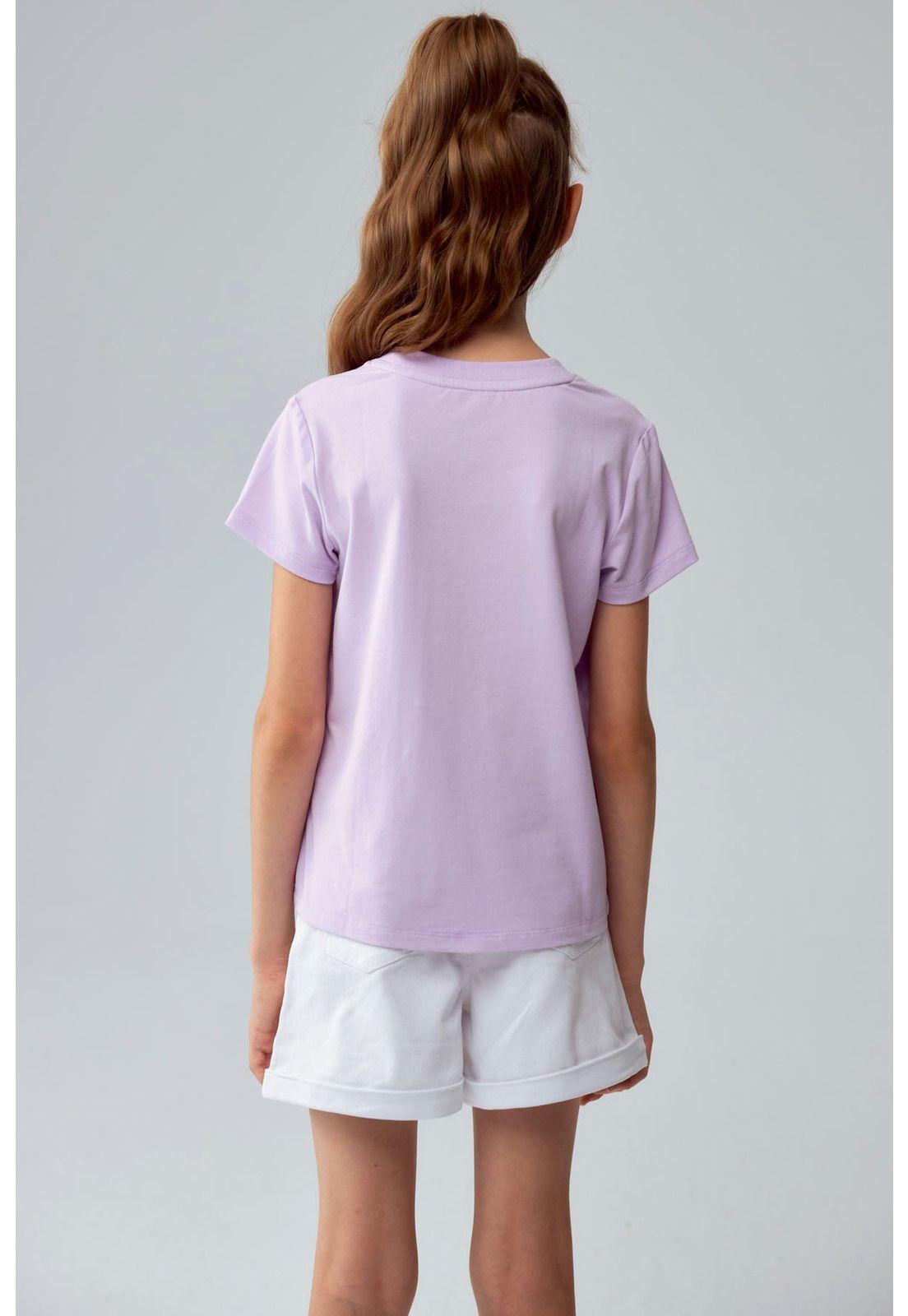Polera Niña Textura Lila-2