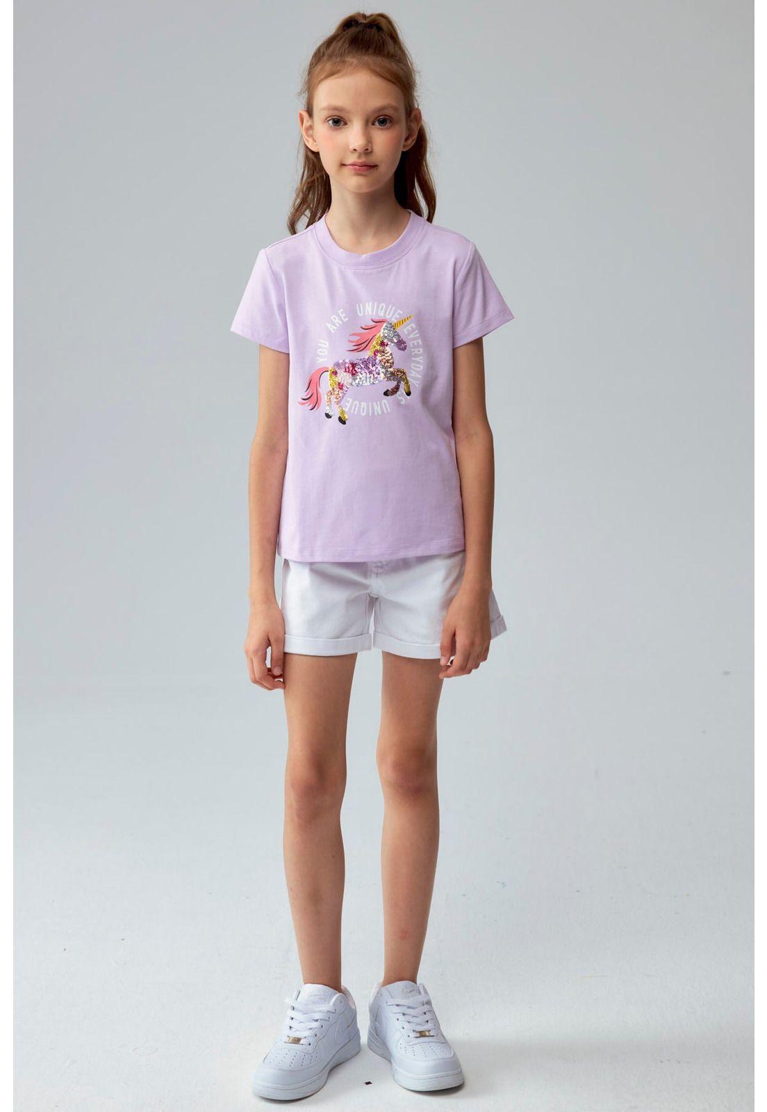 Polera Niña Textura Lila-3