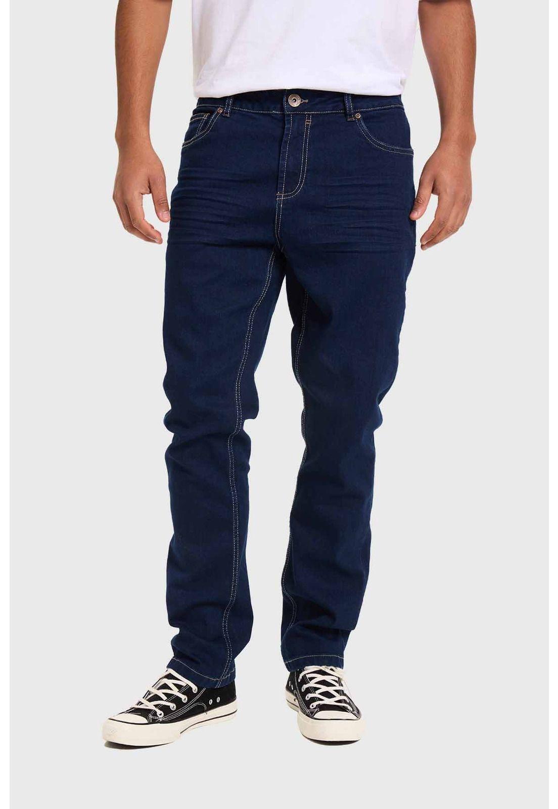 Jeans Hombre Slim Azul Índigo-0