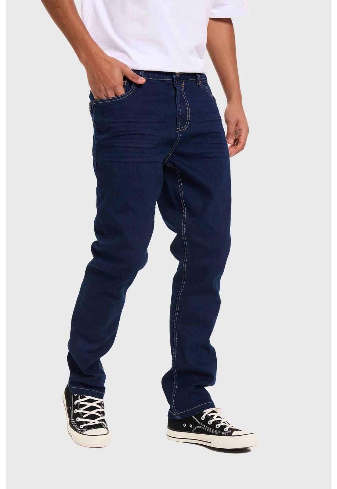 Jeans Hombre Slim Azul Índigo-1