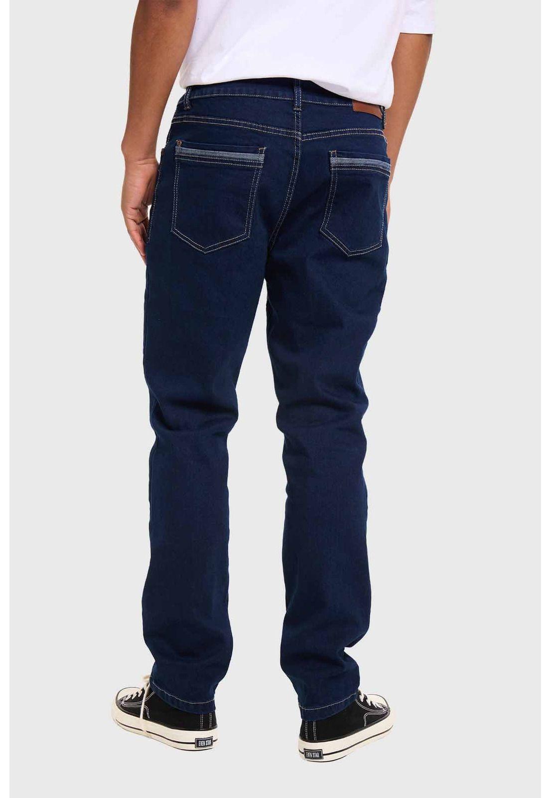 Jeans Hombre Slim Azul Índigo-2