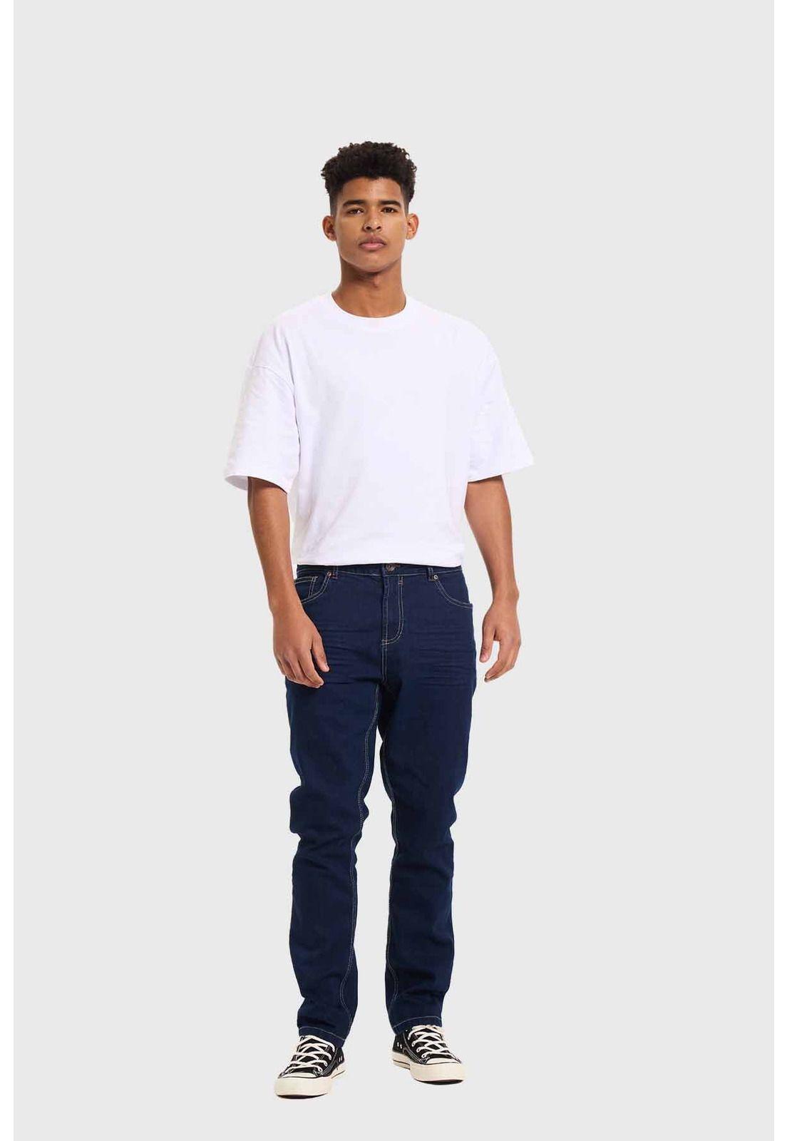 Jeans Hombre Slim Azul Índigo-3