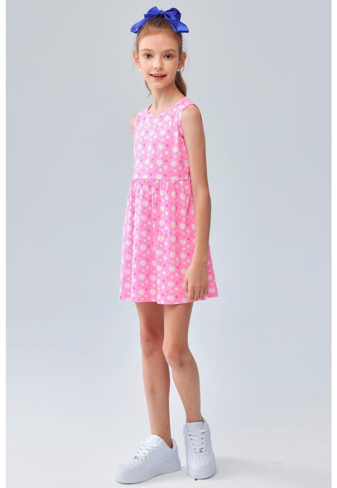 Vestido Niña Básico Toddler Rosado-0