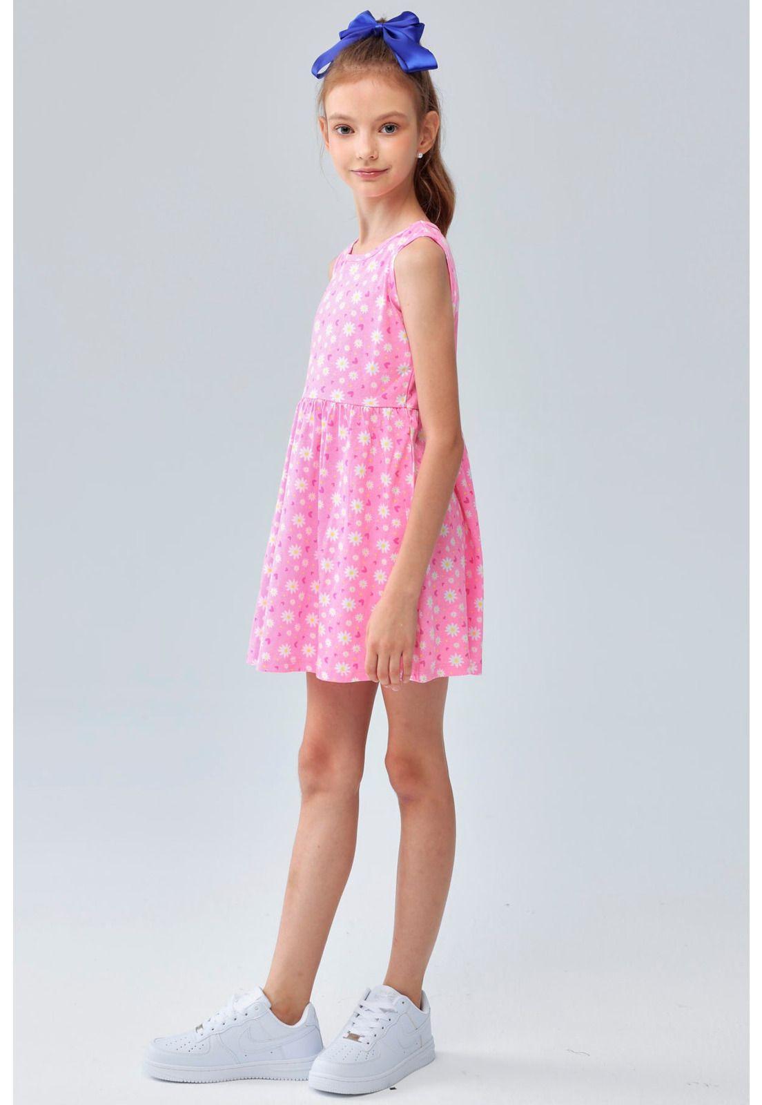 Vestido Niña Básico Toddler Rosado-2