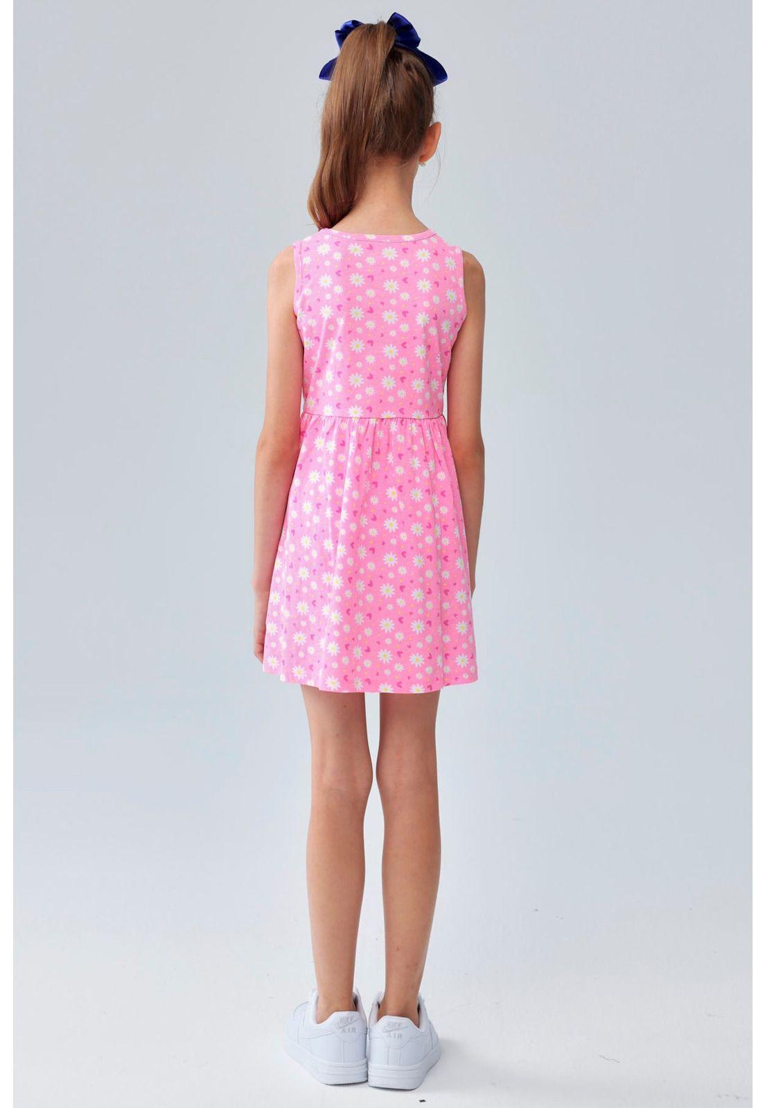 Vestido Niña Básico Toddler Rosado-3