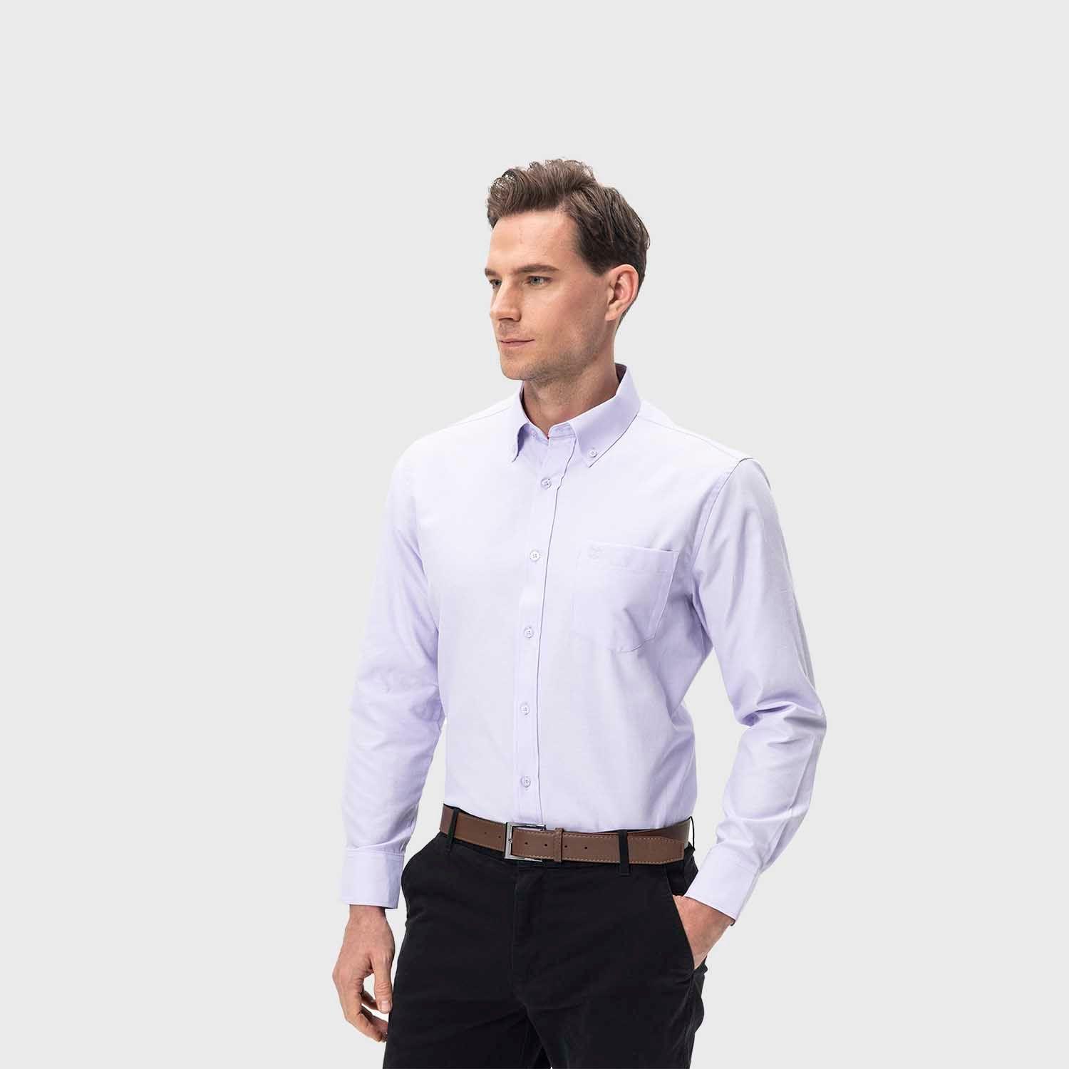 Camisa Hombre Oxford Lila Fashion's Park-1