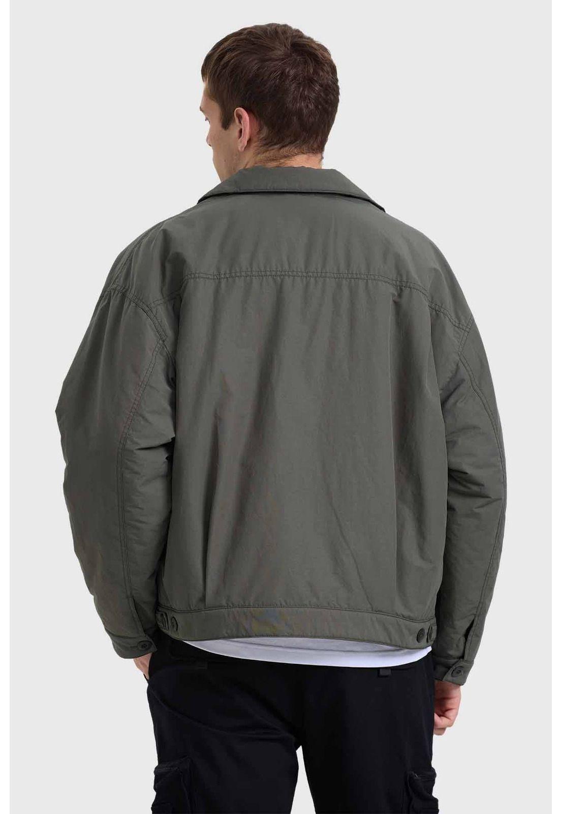 Chaqueta Hombre Abotonada Verde-2