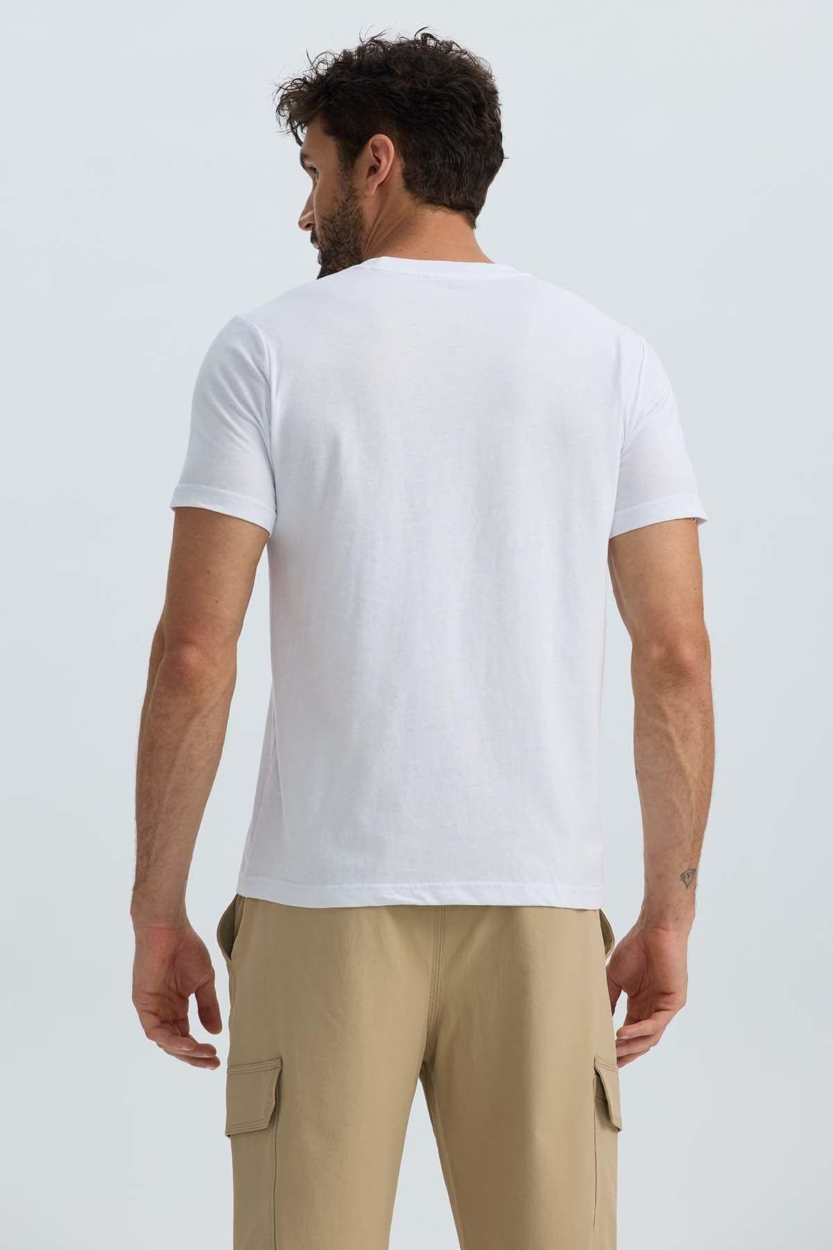 Polera Hombre Básica Con Bolsillo Blanco II-3