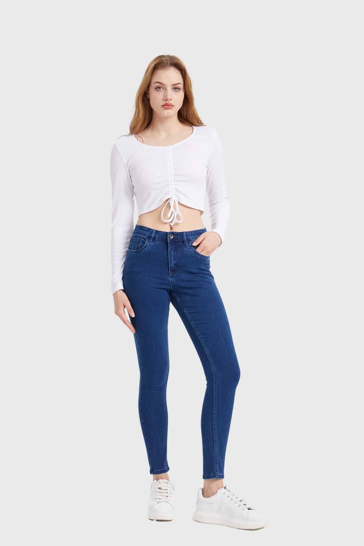 Jeans Mujer Skinny Emilia Azul-2