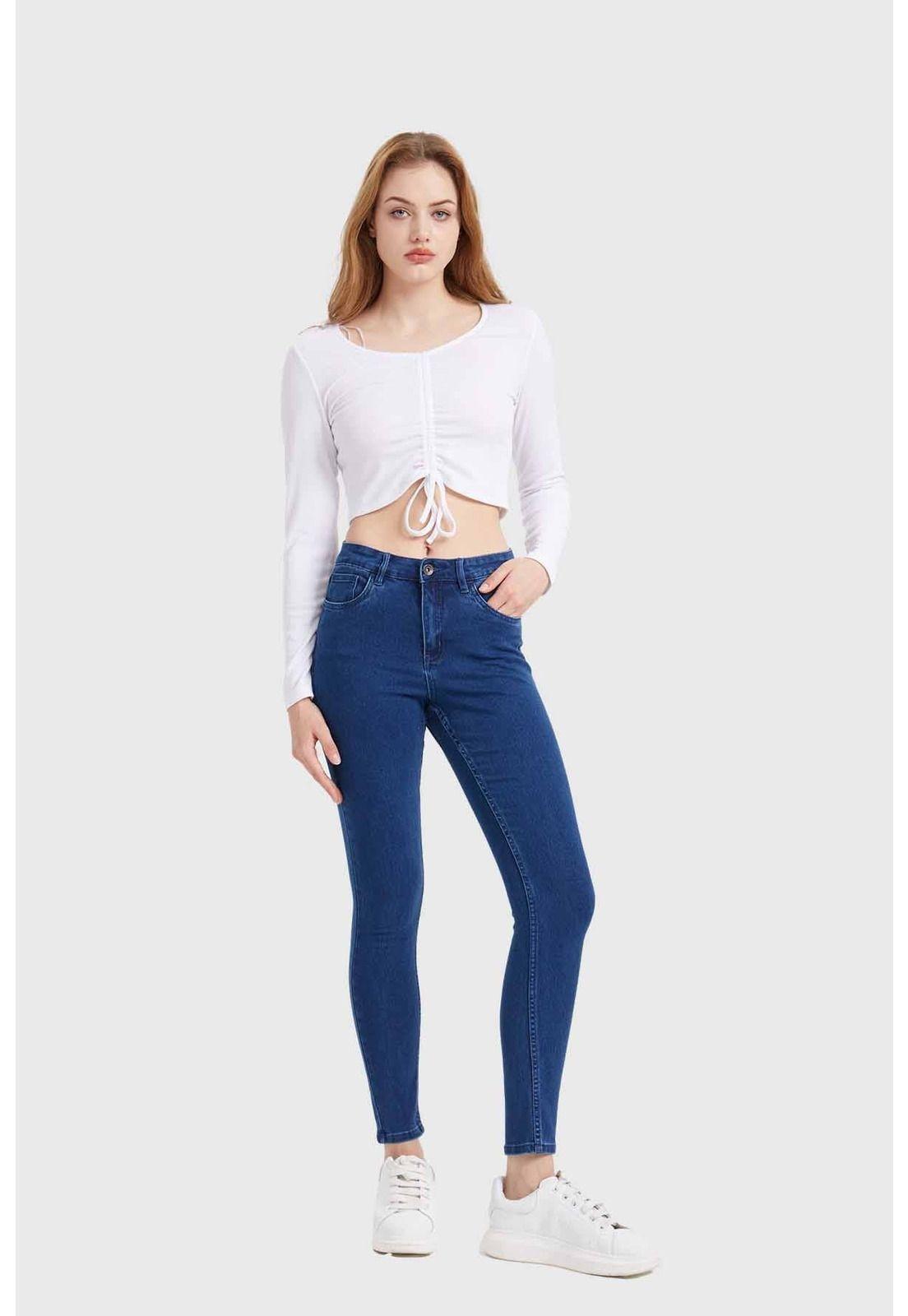 Jeans Mujer Skinny Emilia Azul - lll-2