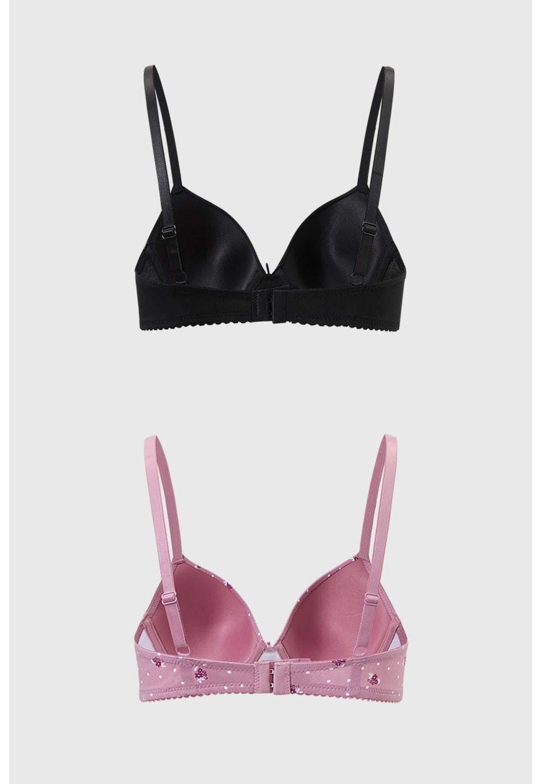 Sostén Mujer Algodón Bipack Rosa-1