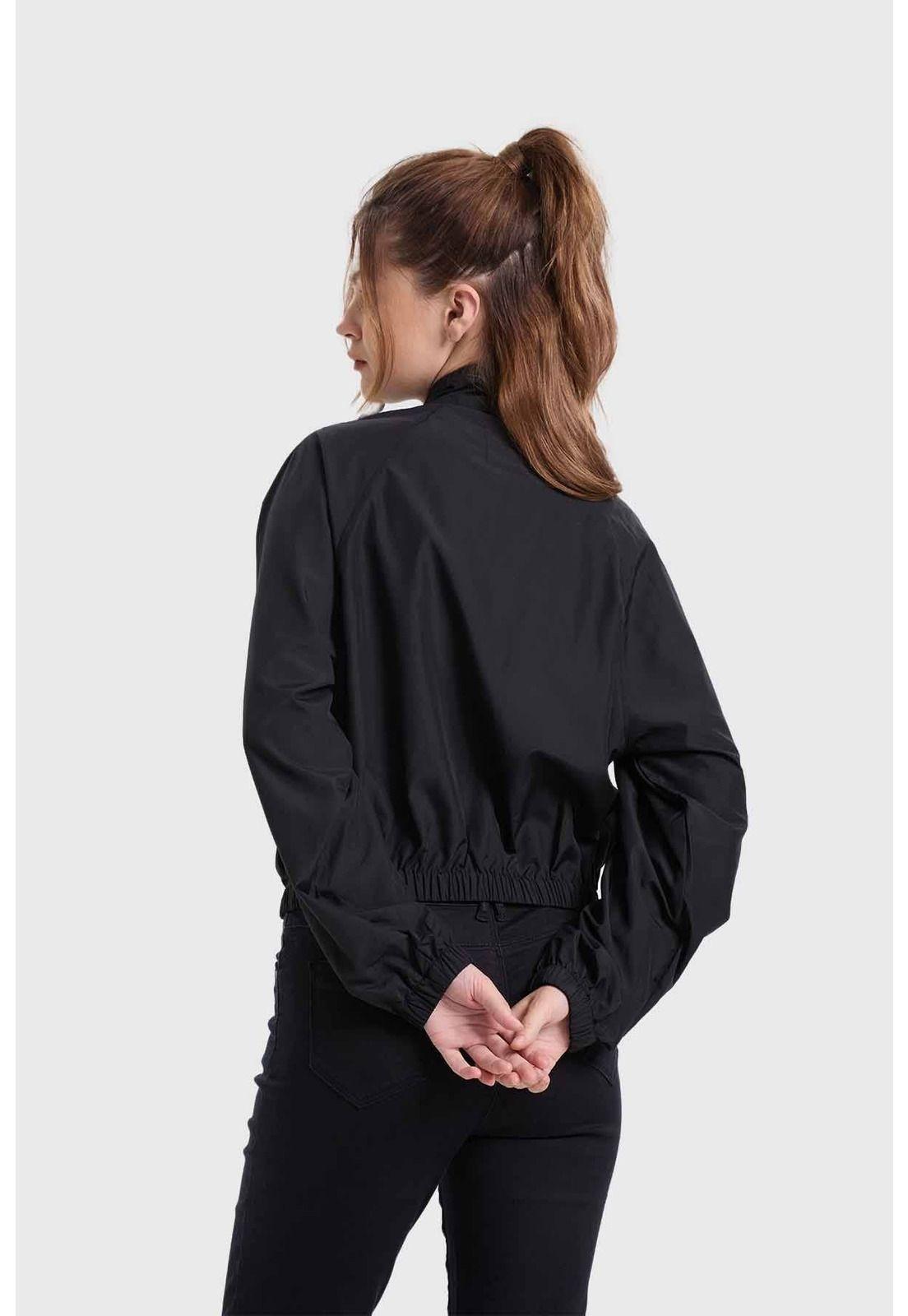 Chaqueta Mujer Cortaviento Negro - lll-2