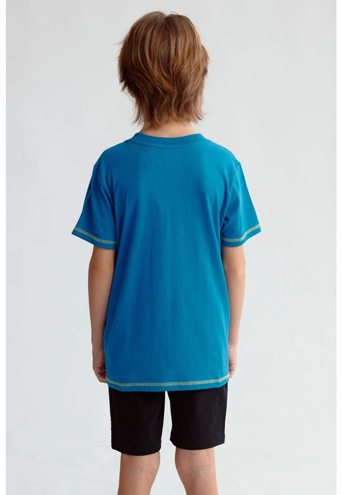 Polera Niño Puff Print Azul-2