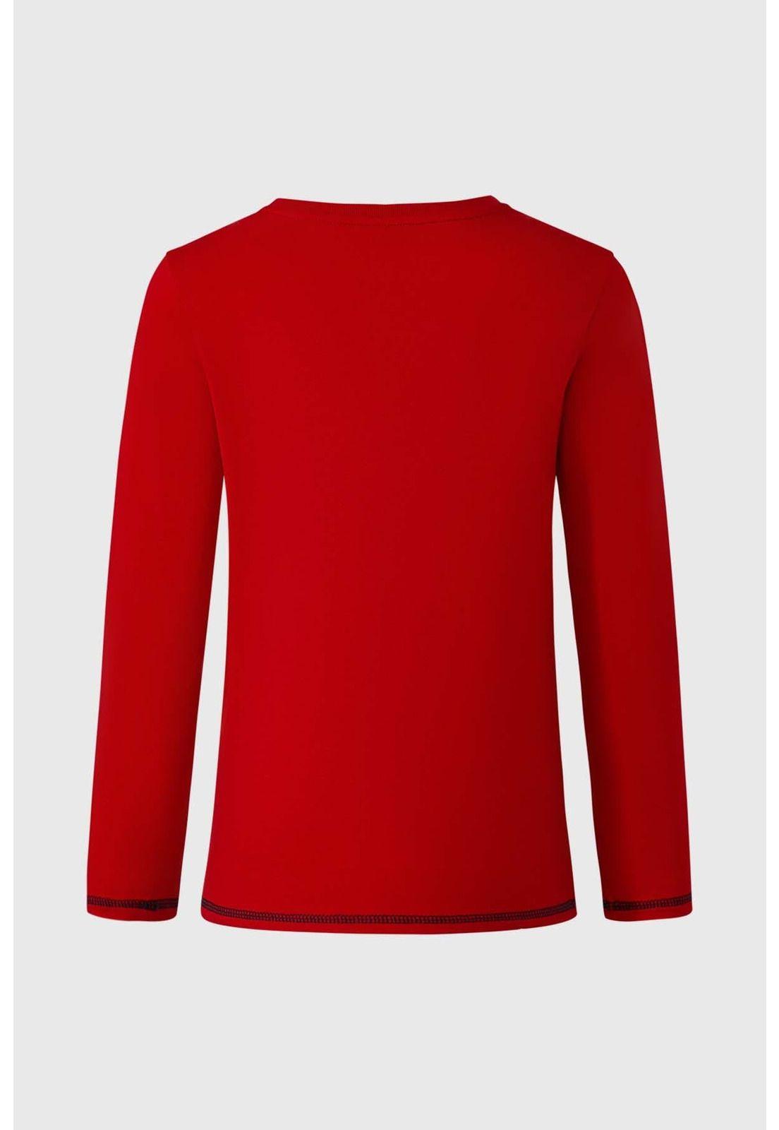 Polera Niño College Rojo - ll-1