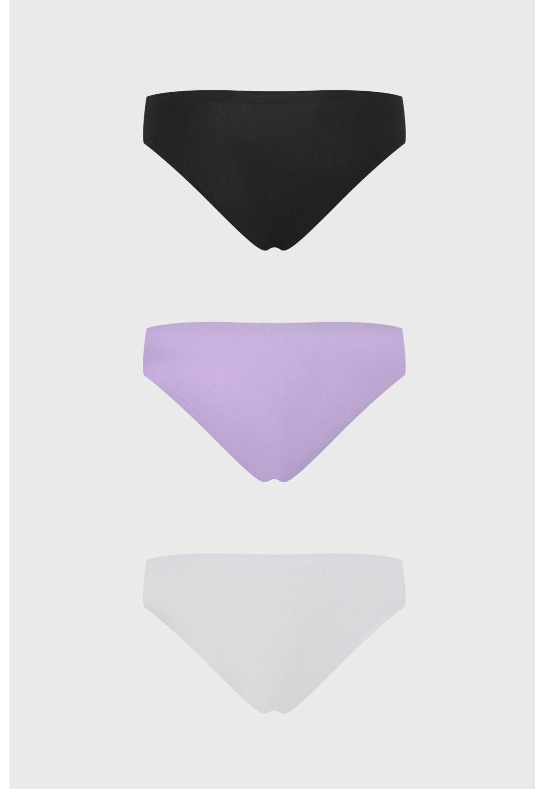 Calzón Mujer Tripack Detalle Costado Lila-1