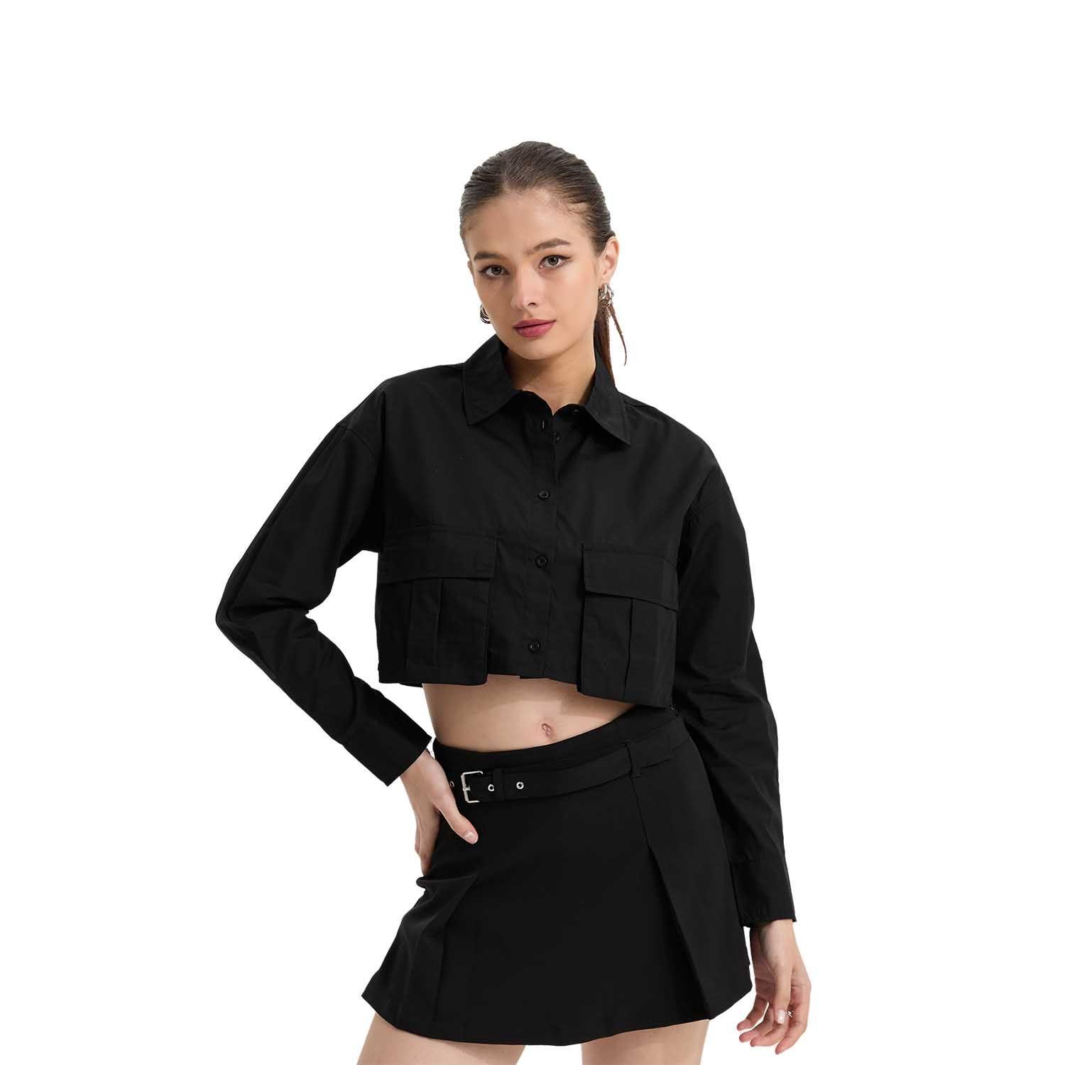 Blusa Mujer Cargo Negro Fashion's Park-0