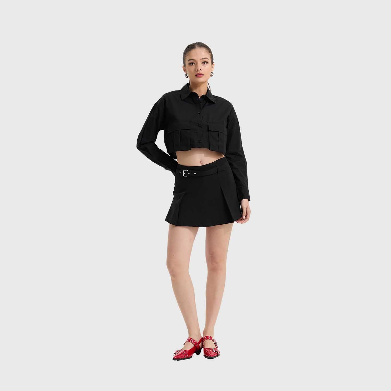 Blusa Mujer Cargo Negro Fashion's Park-3