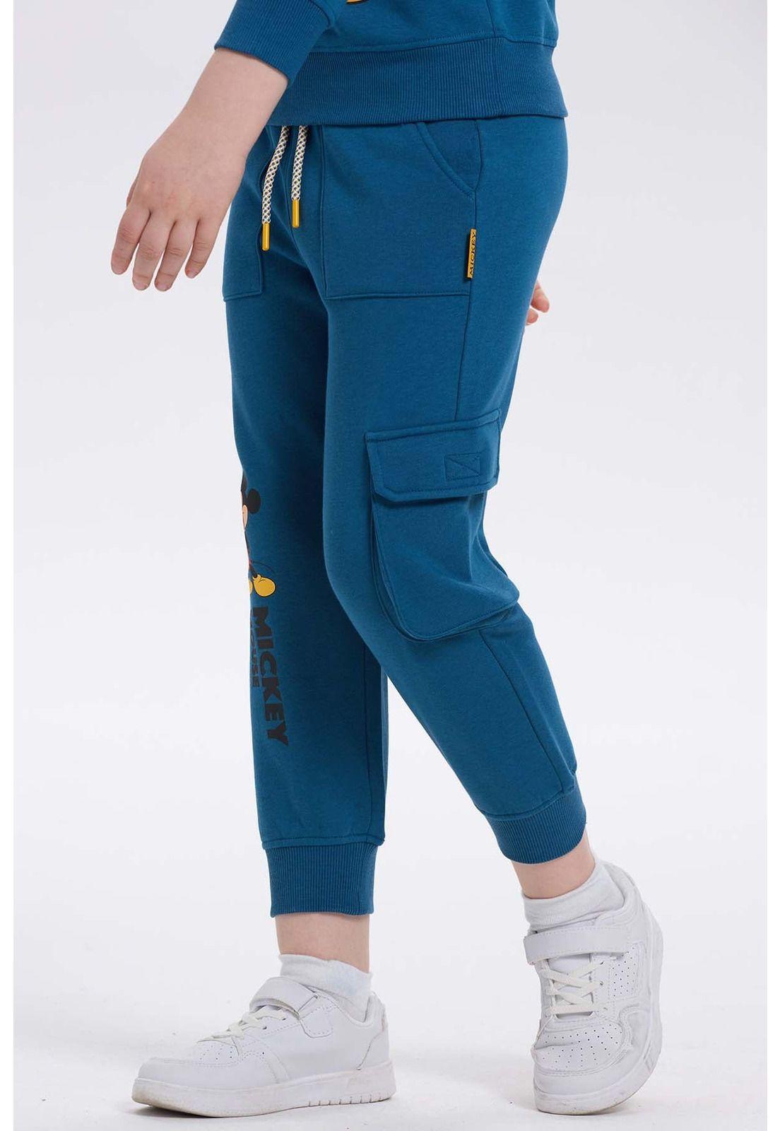 Pantalón Buzo Niño Jogger Mickey Azul-1