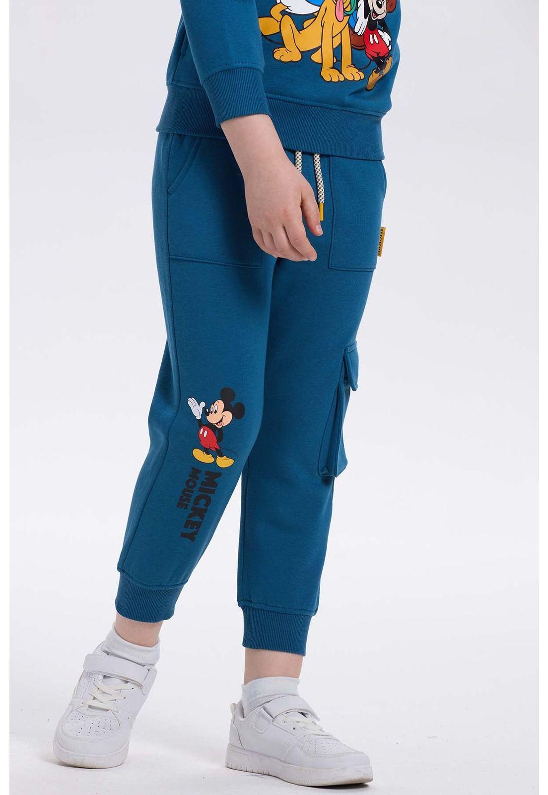 Pantalón Buzo Niño Jogger Mickey Azul-2
