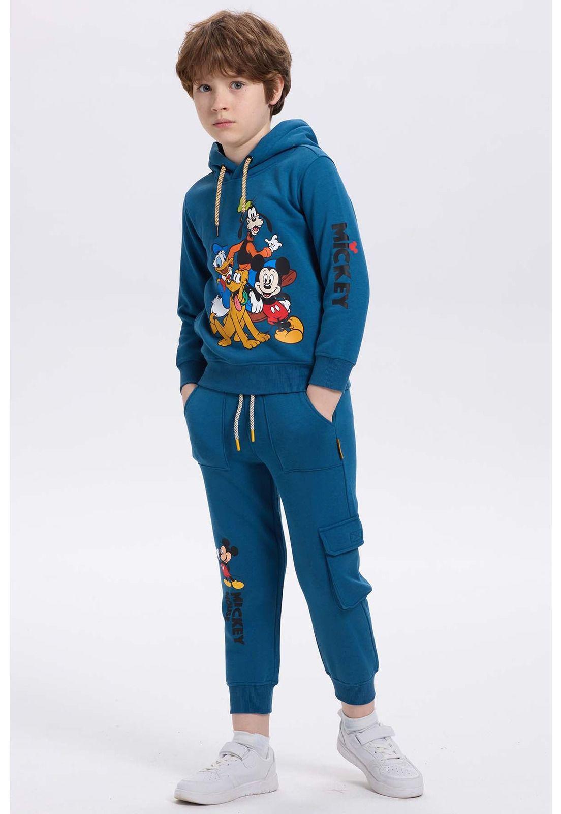 Pantalón Buzo Niño Jogger Mickey Azul-3