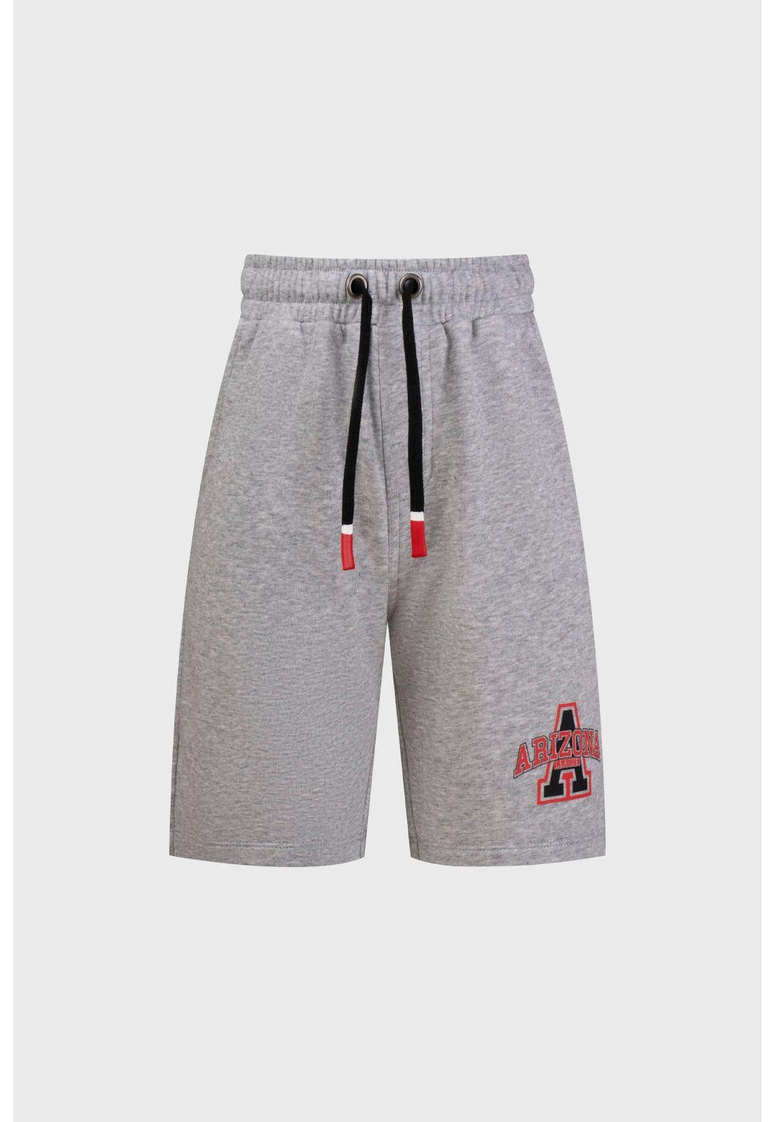 Bermuda Niño Bipack Gris Melange-1